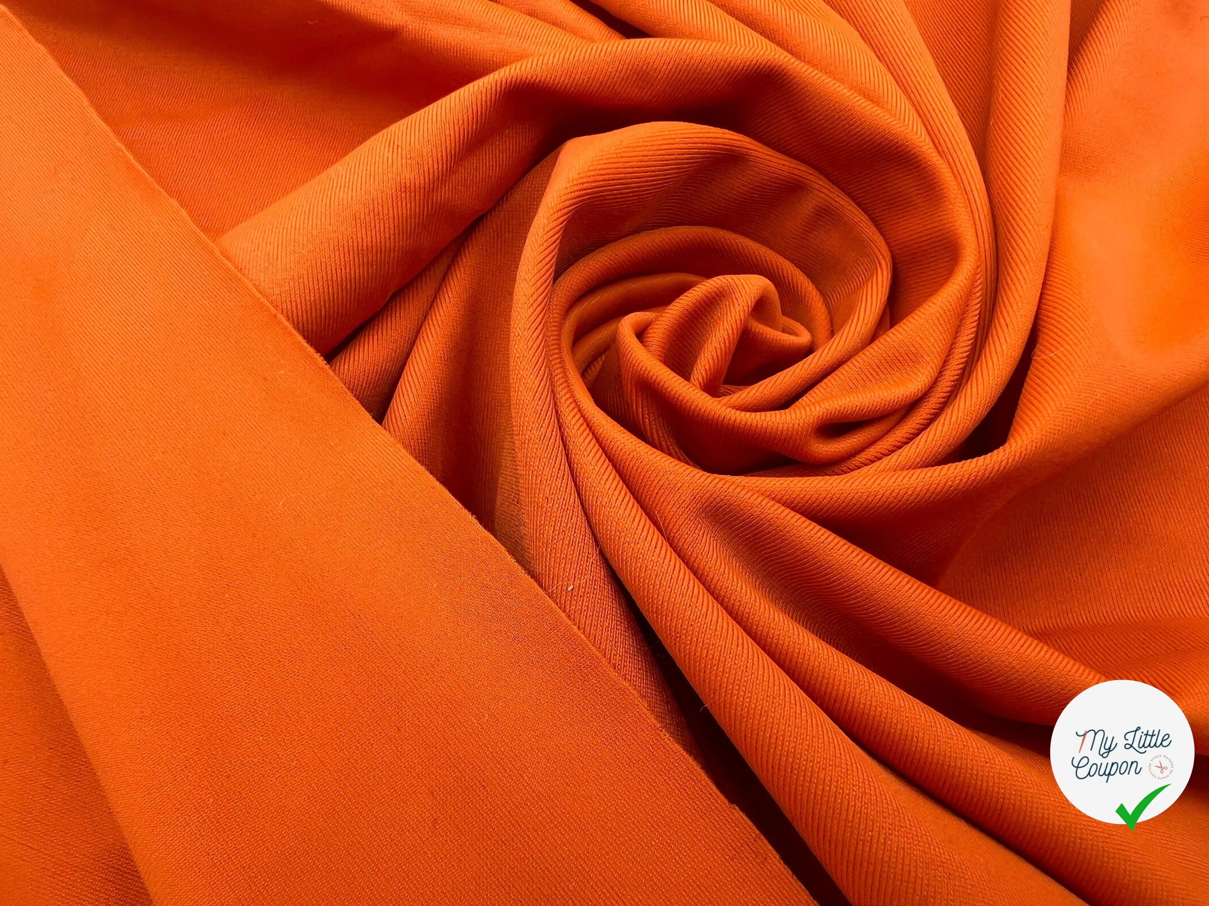 JERSEY ORANGE - My Little Coupon - tissu - coudre