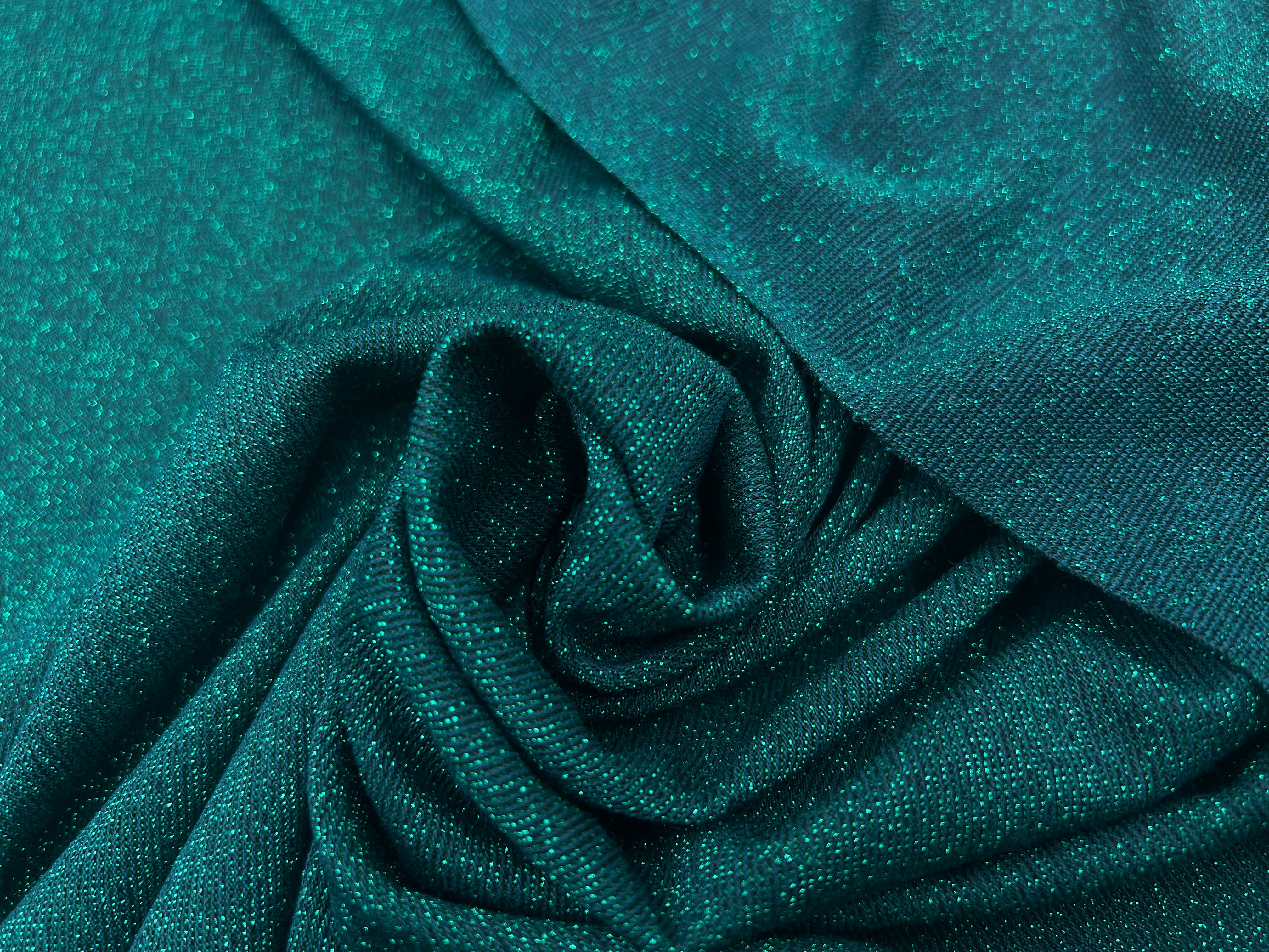 JERSEY SCINTILLANT COCKTAIL VERT SHINY MSO