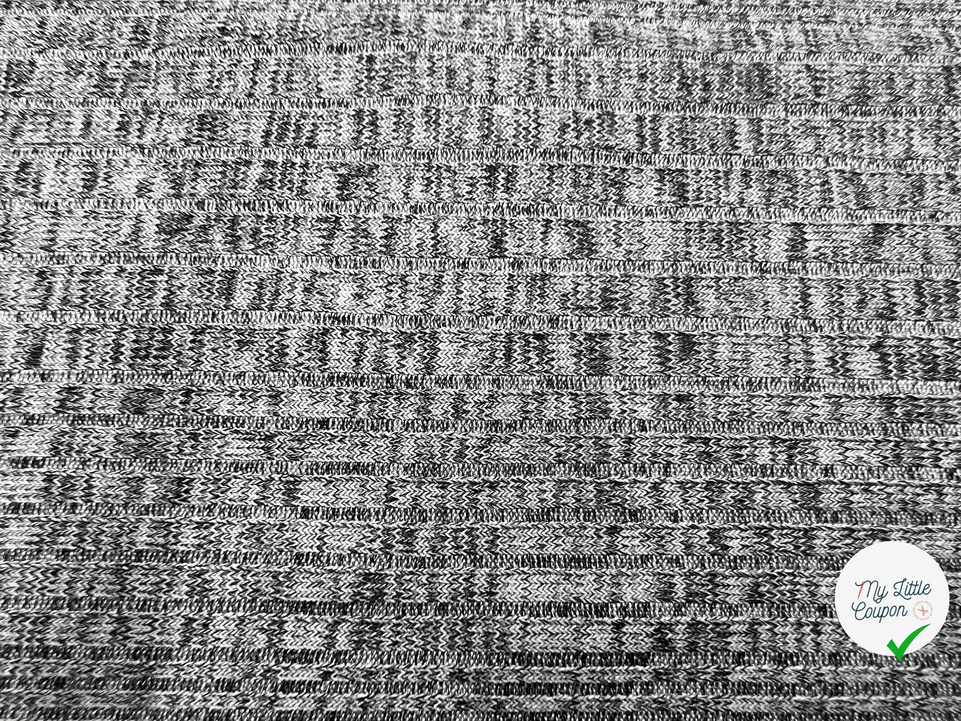 JERSEY SHINY SILVER RAYURES IRRÉGULIÈRES - My Little Coupon - tissu - coudre