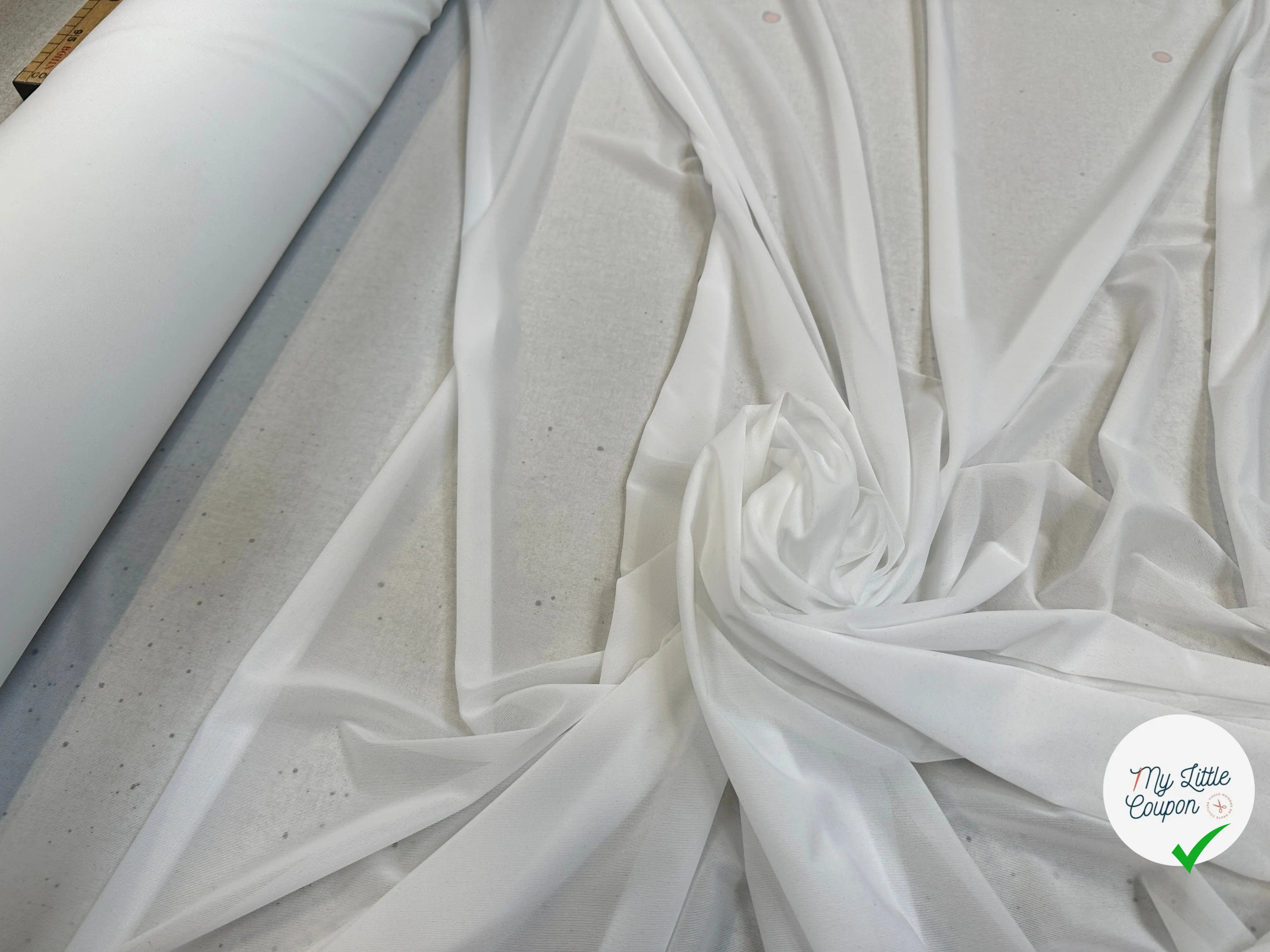 JERSEY STRETCH FIN BLANC CASSÉ - My Little Coupon