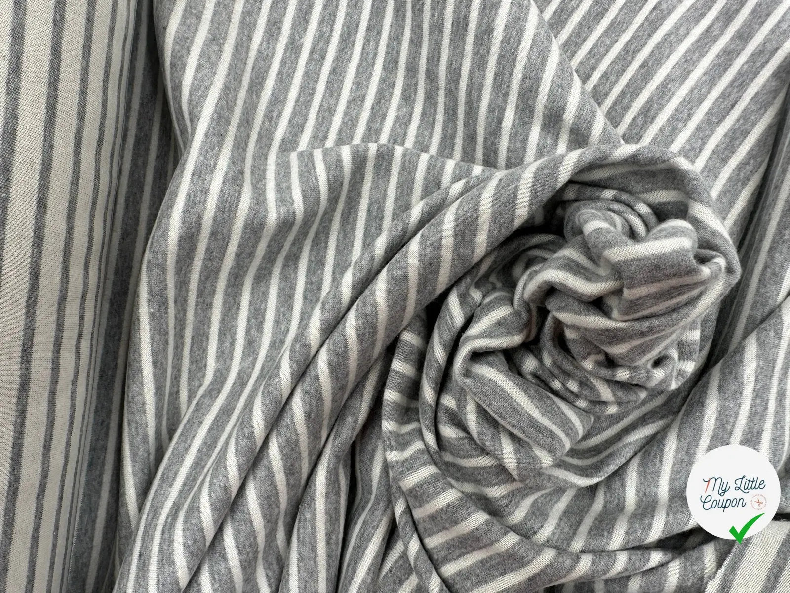JERSEY TOUT DOUX ÉCRU ET GRIS MSO