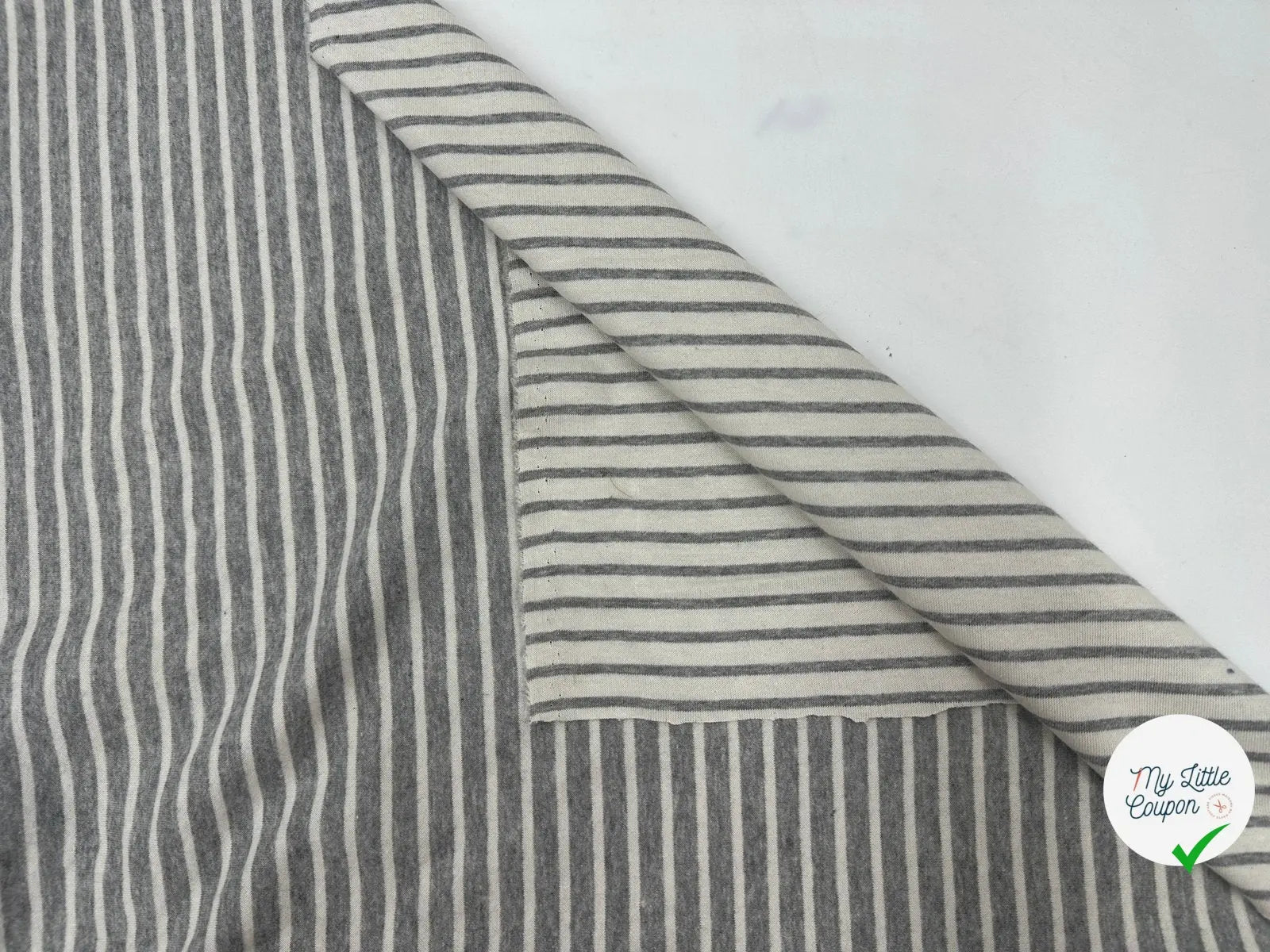JERSEY TOUT DOUX ÉCRU ET GRIS MSO