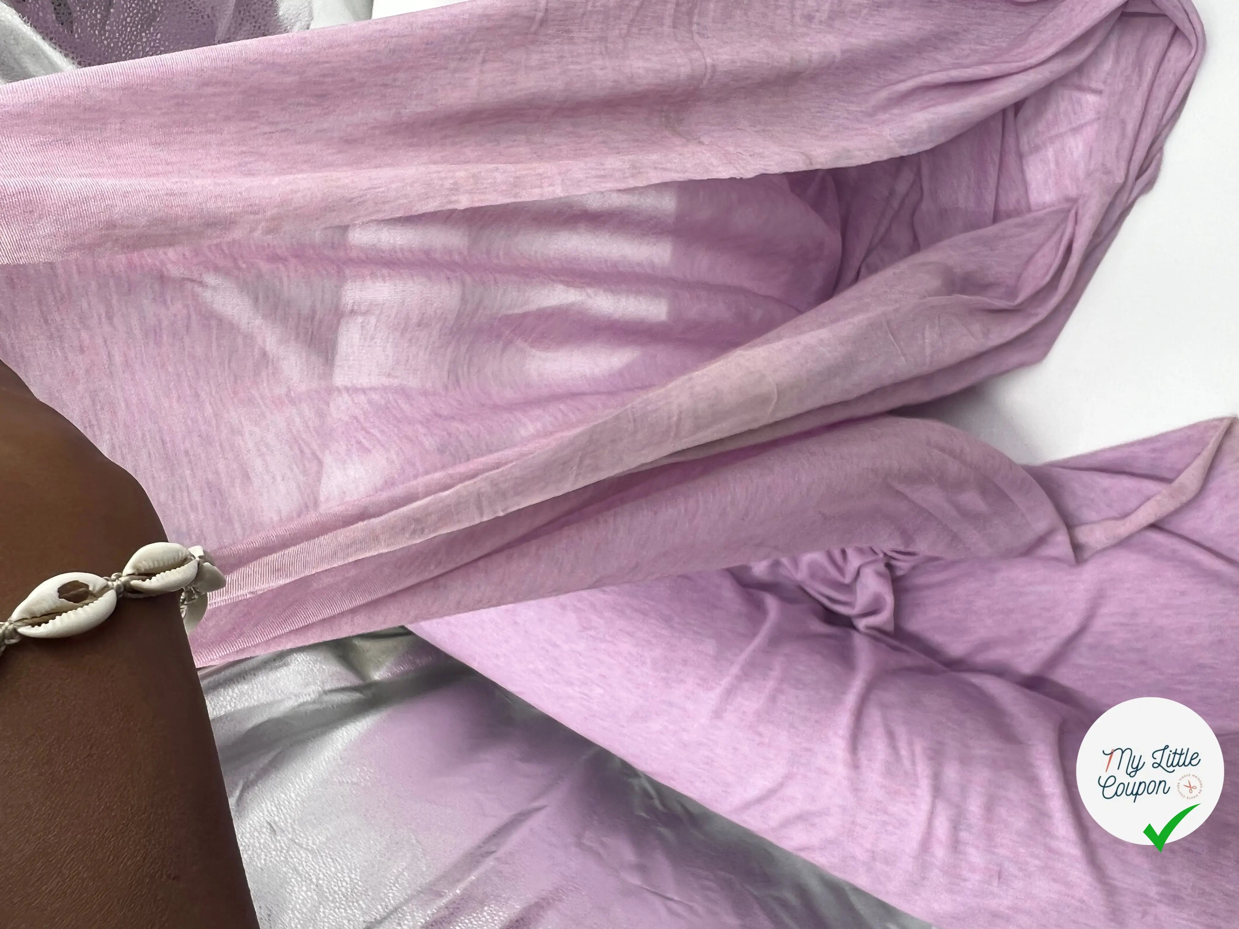 JERSEY TUBULAIRE JASPÉ ROSE VIOLACÉ - coupon de tissu de 3 mètres - My Little Coupon - tissu - coudre