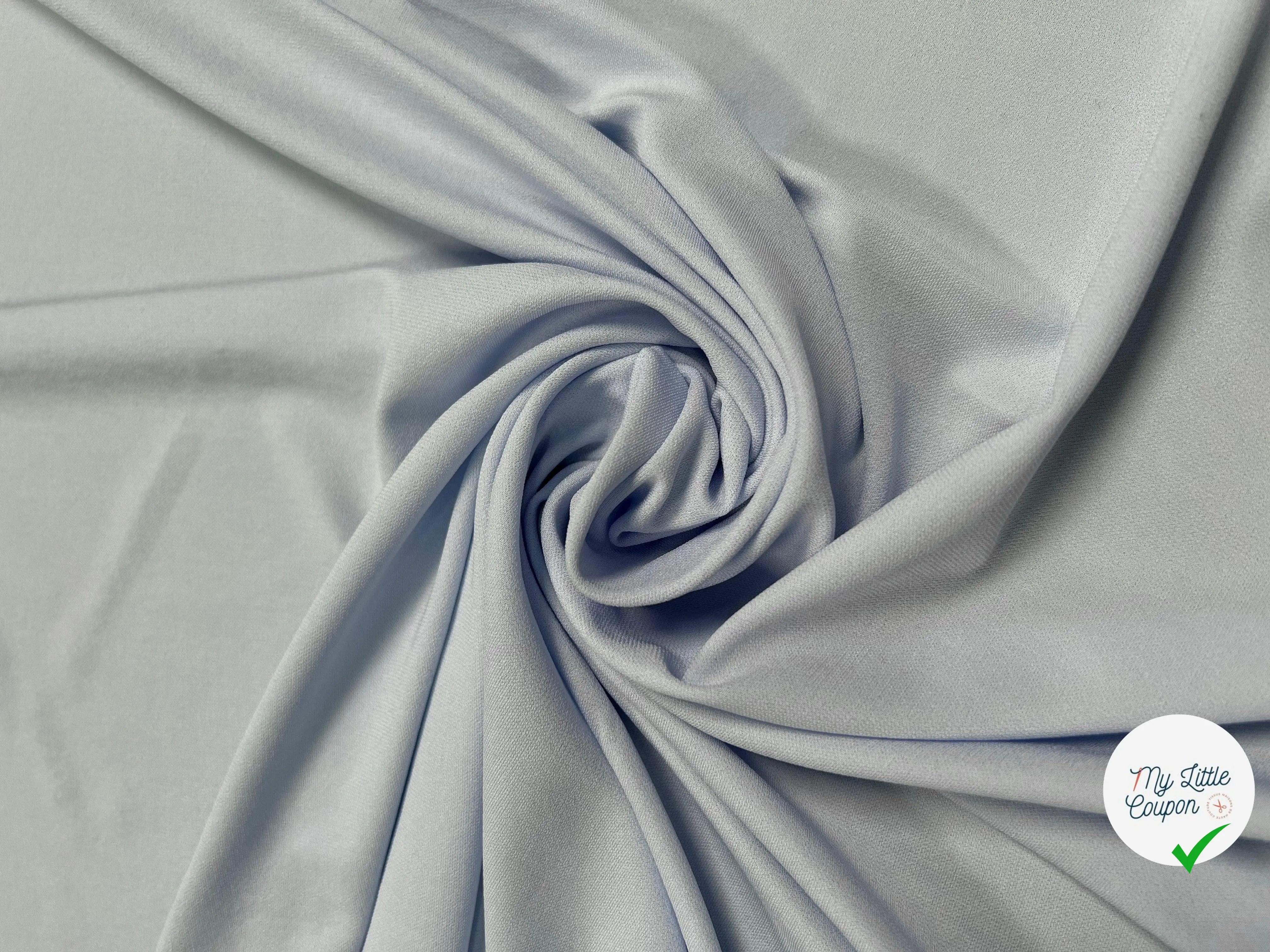 JERSEY VISCOSE BLEU LAYETTE - coupon de 3 mètres - My Little Coupon - tissu - coudre