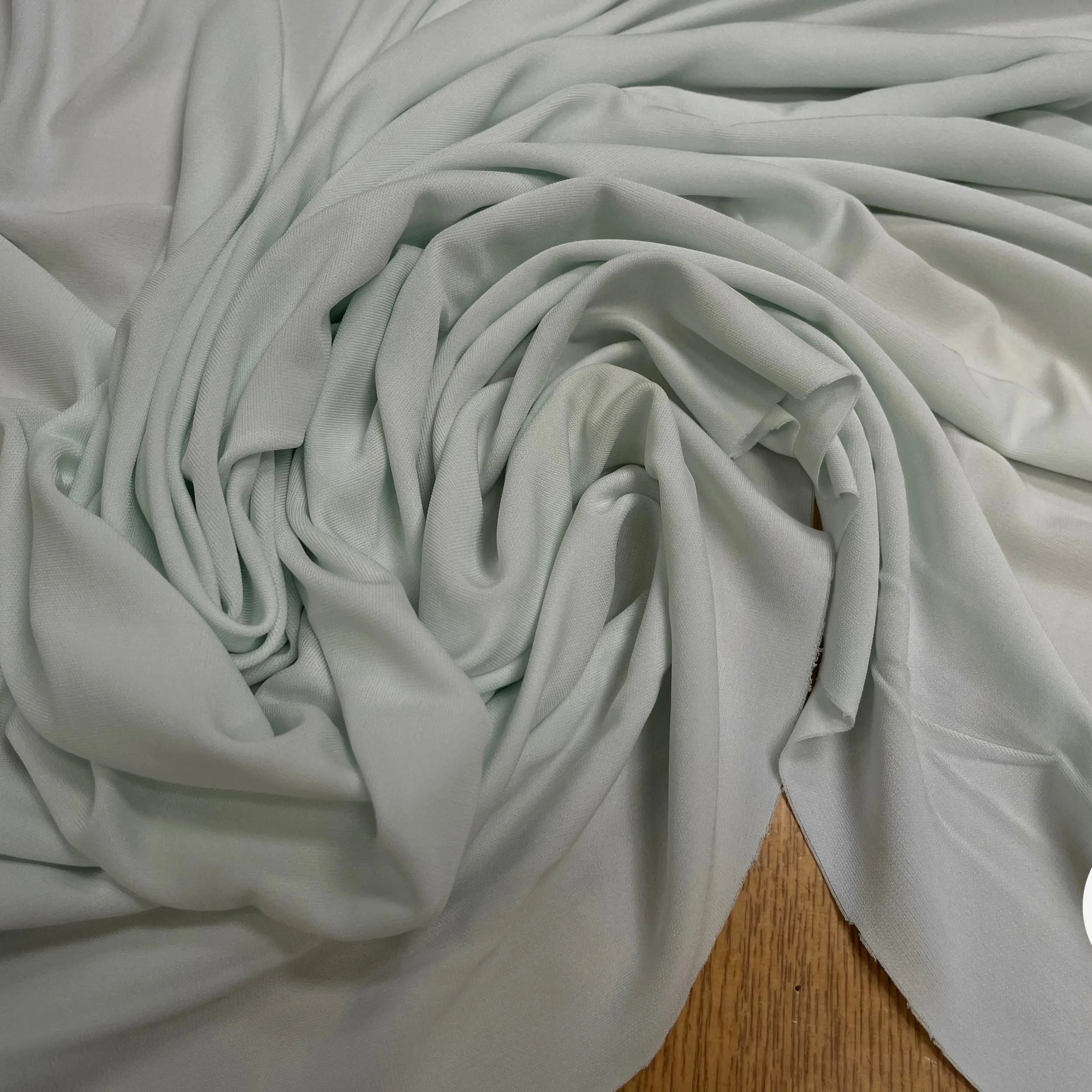 JERSEY VISCOSE BLEU VERT CLAIR STRETCH - My Little Coupon