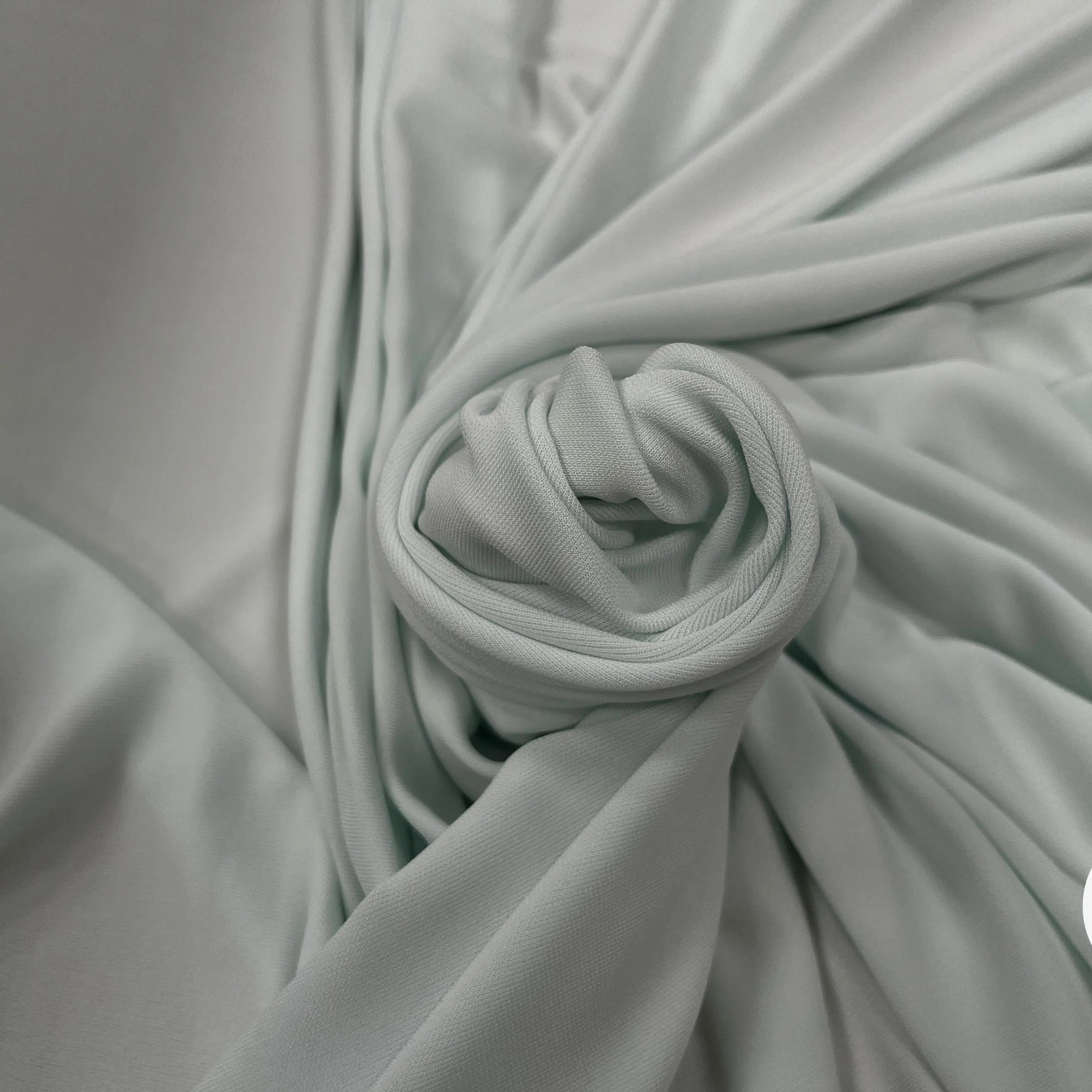 JERSEY VISCOSE BLEU VERT CLAIR STRETCH - My Little Coupon