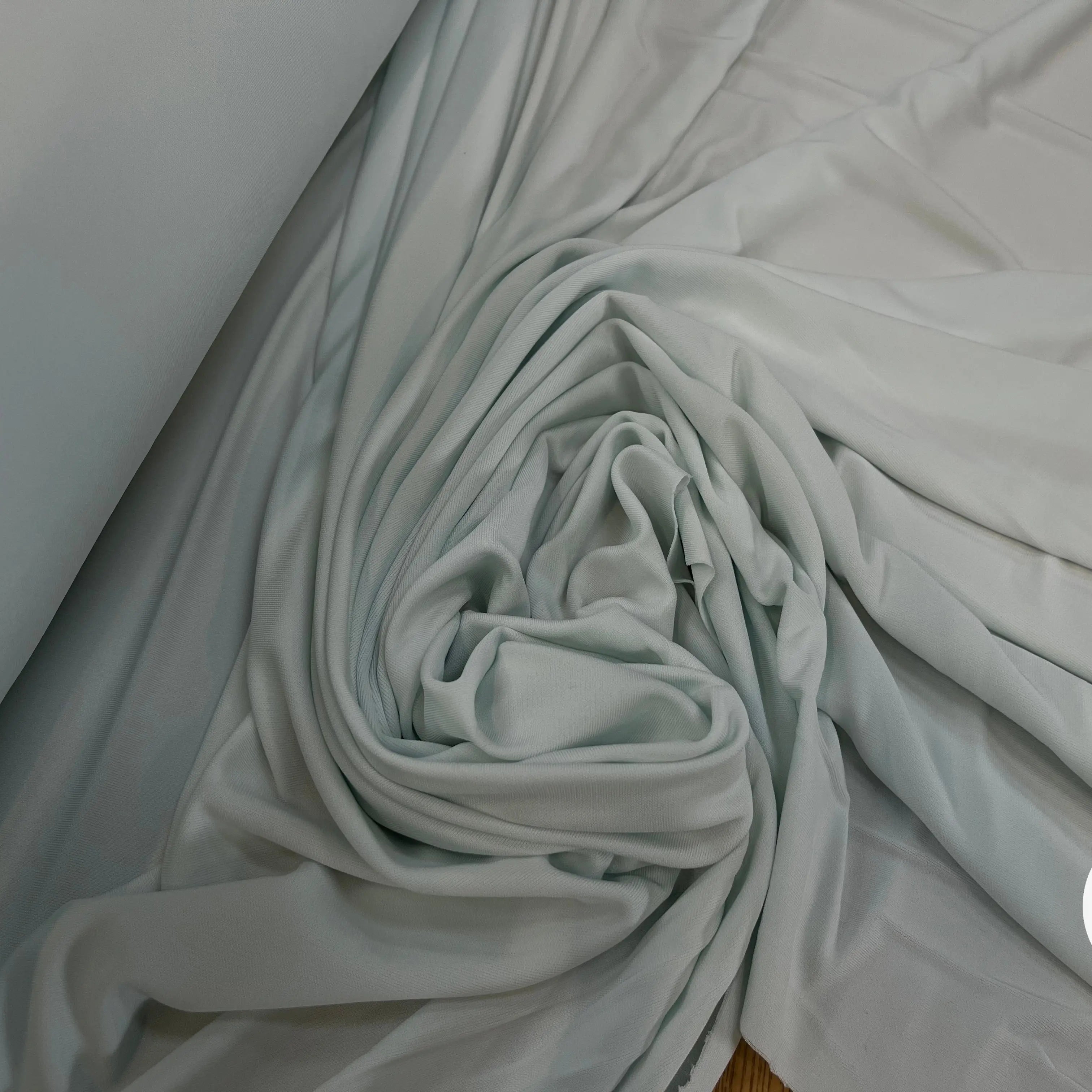 JERSEY VISCOSE BLEU VERT CLAIR STRETCH - My Little Coupon