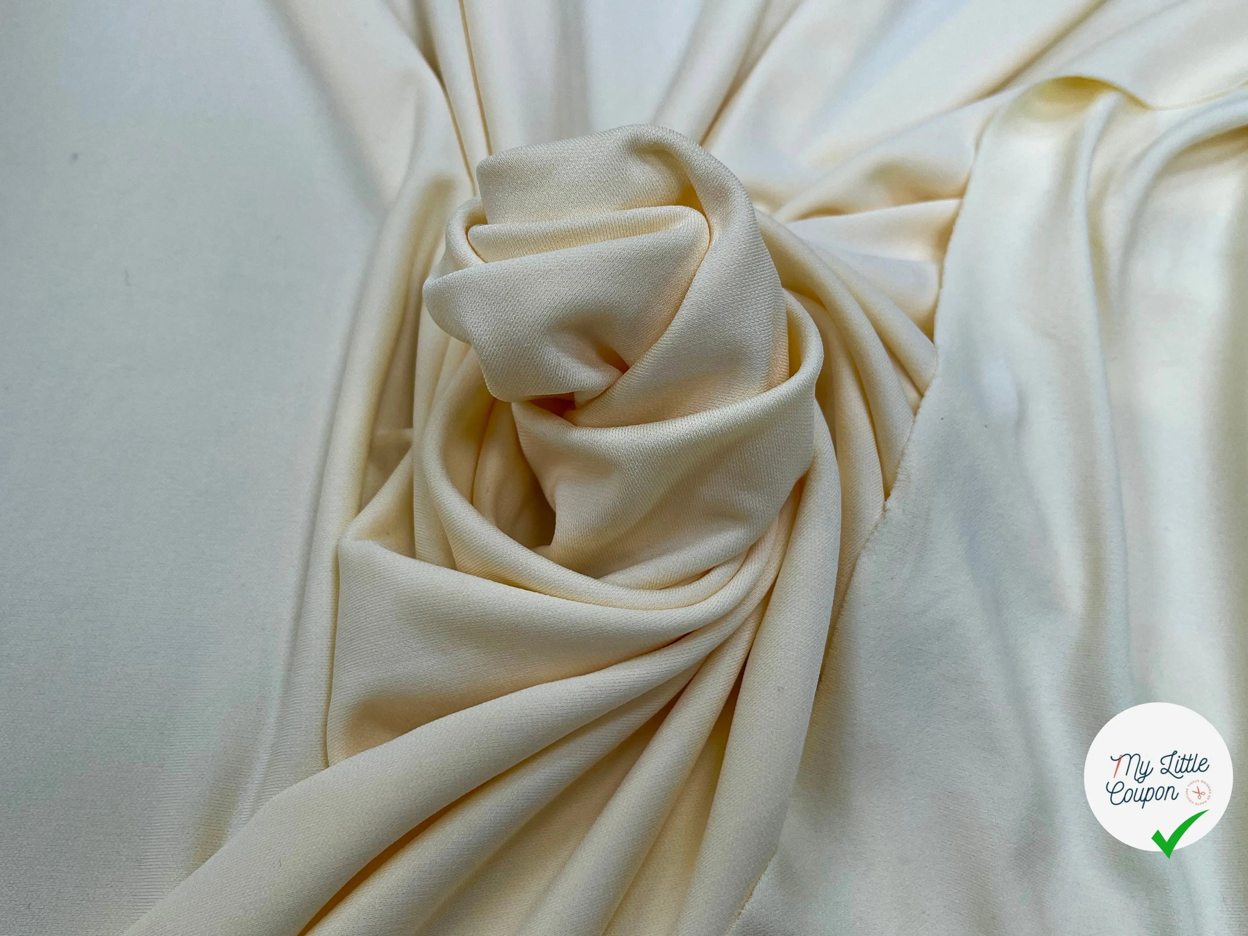 JERSEY VISCOSE CREPÉ 8%EA JAUNE BÉBÉ - My Little Coupon