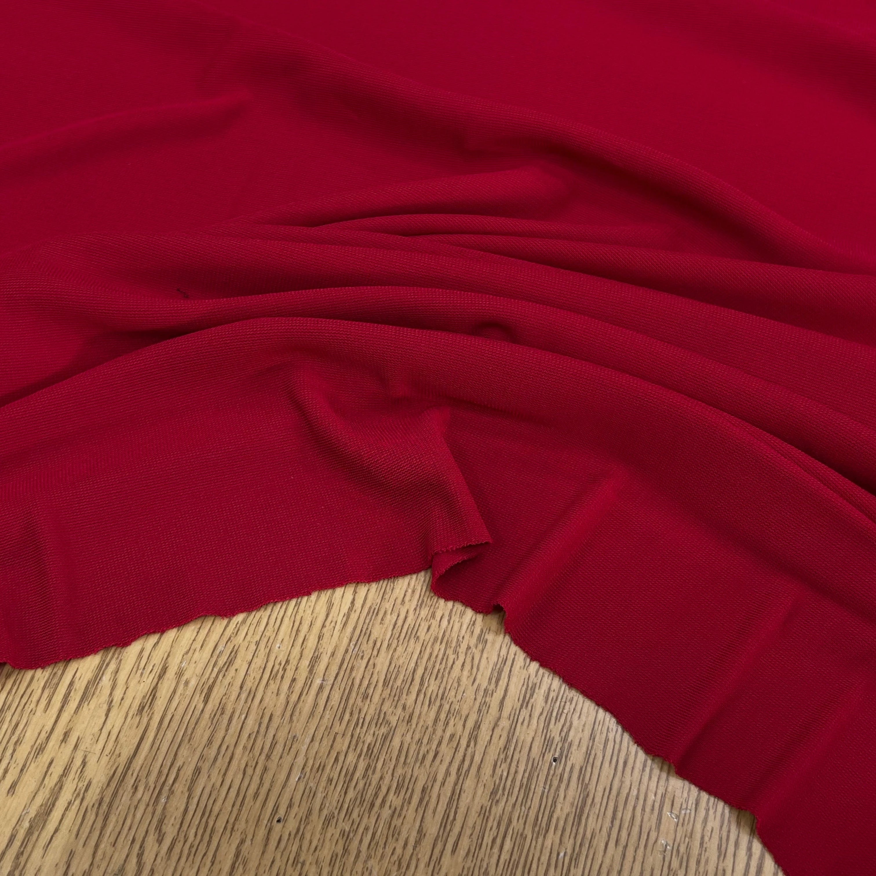 JERSEY VISCOSE CRÊPÉ ULTRA STRECH FROID ROUGE 93% VISCOSE - My Little Coupon