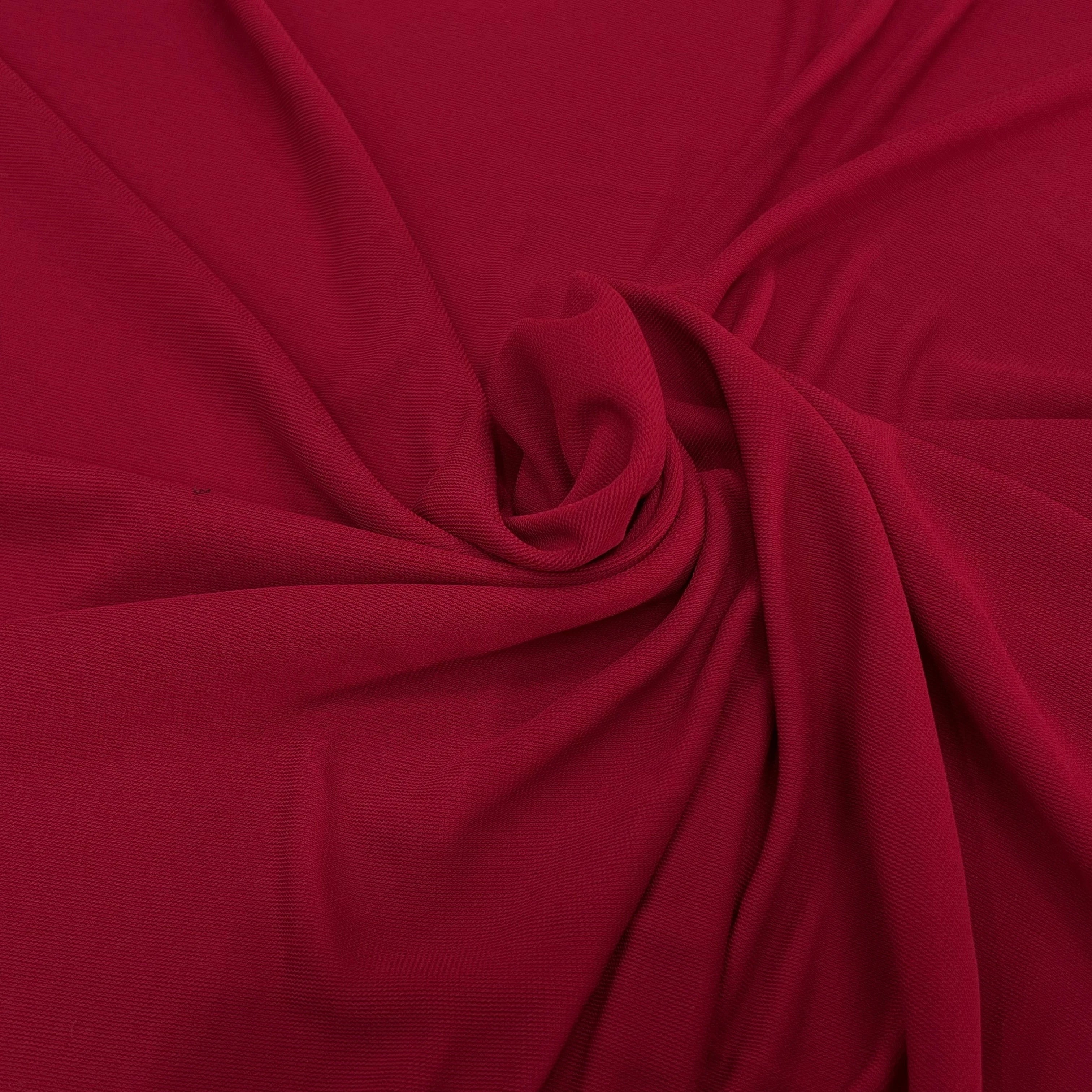 JERSEY VISCOSE CRÊPÉ ULTRA STRECH FROID ROUGE 93% VISCOSE - My Little Coupon