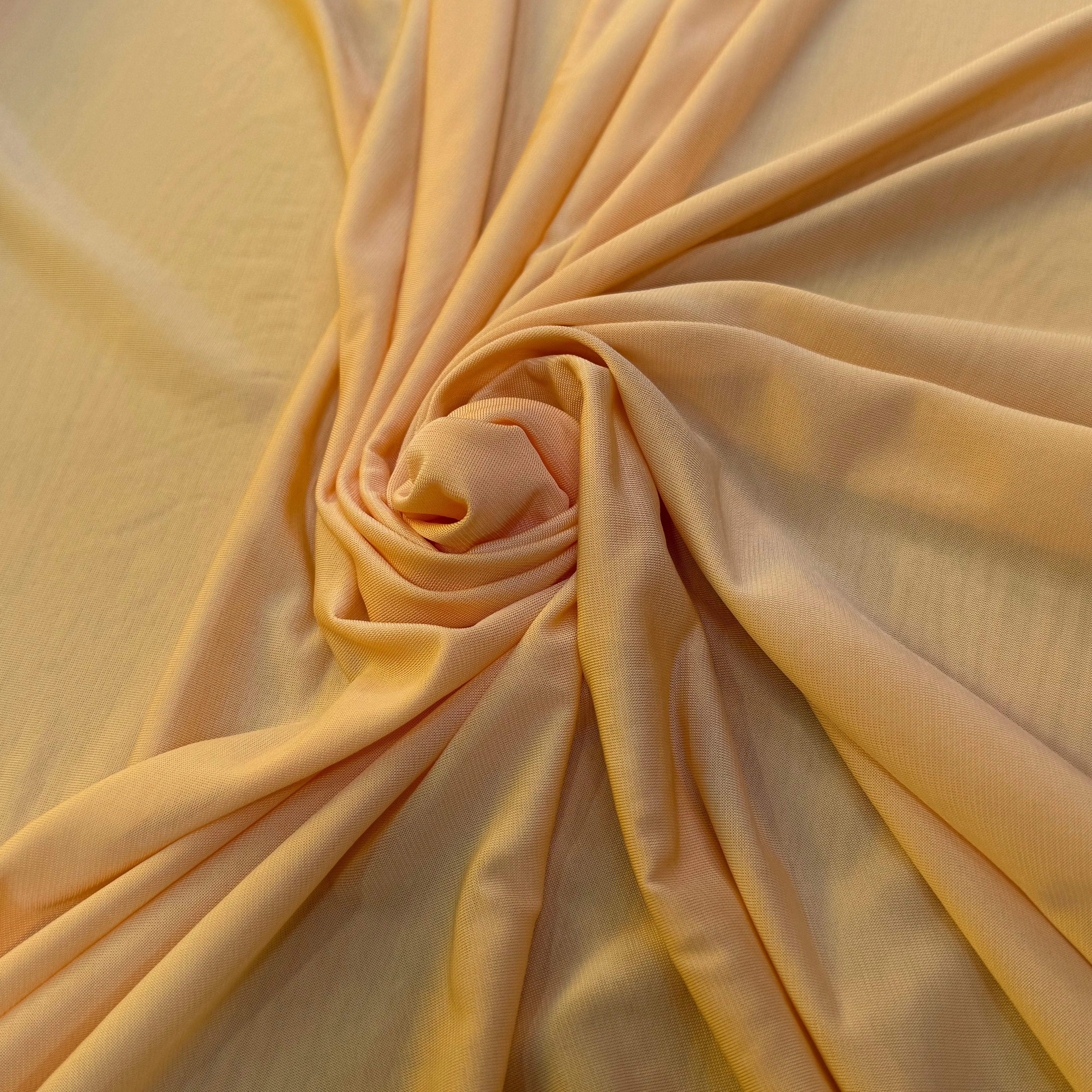 JERSEY VISCOSE FLUIDE DOWN ORANGE ULTRA STRETCH - My Little Coupon