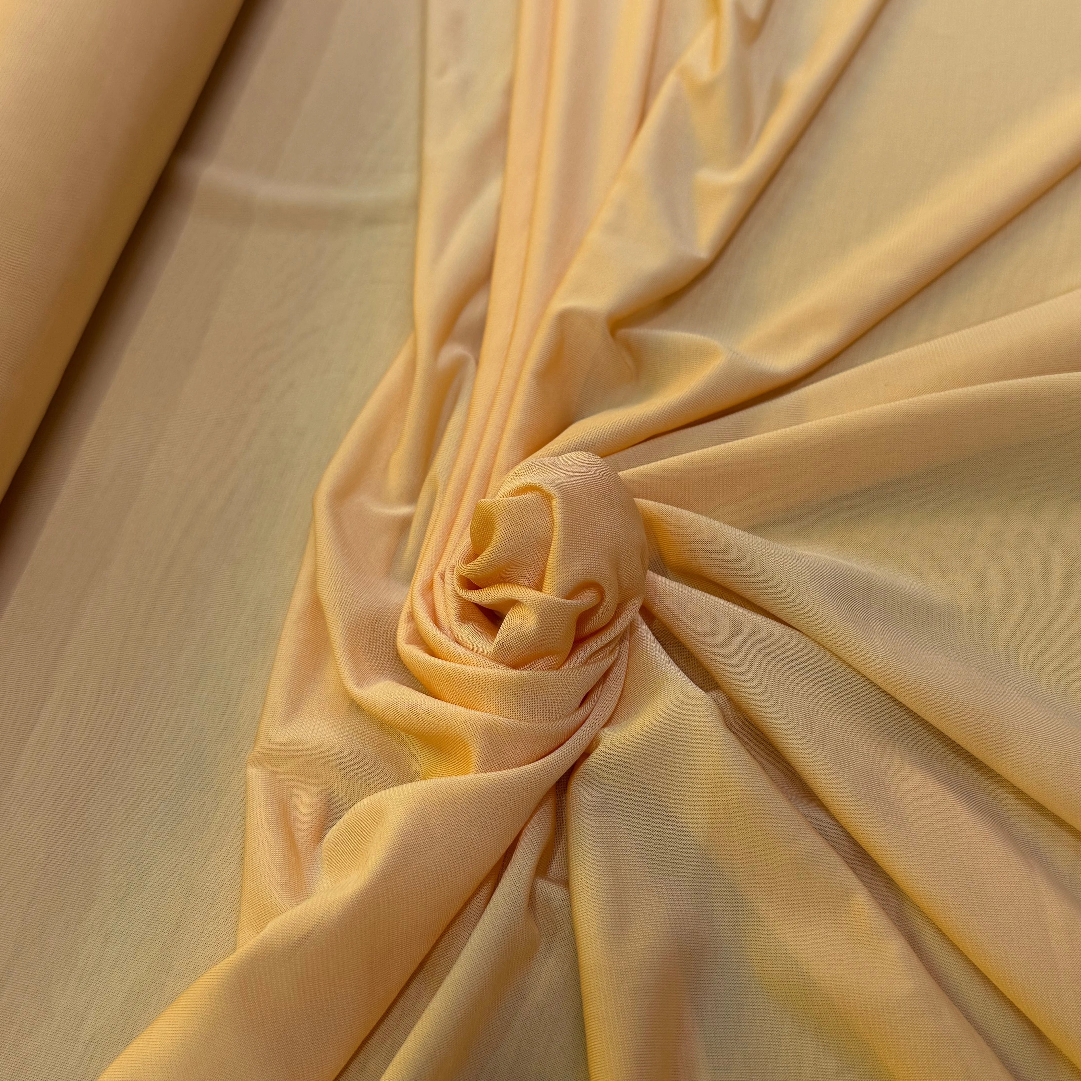 JERSEY VISCOSE FLUIDE DOWN ORANGE ULTRA STRETCH - My Little Coupon