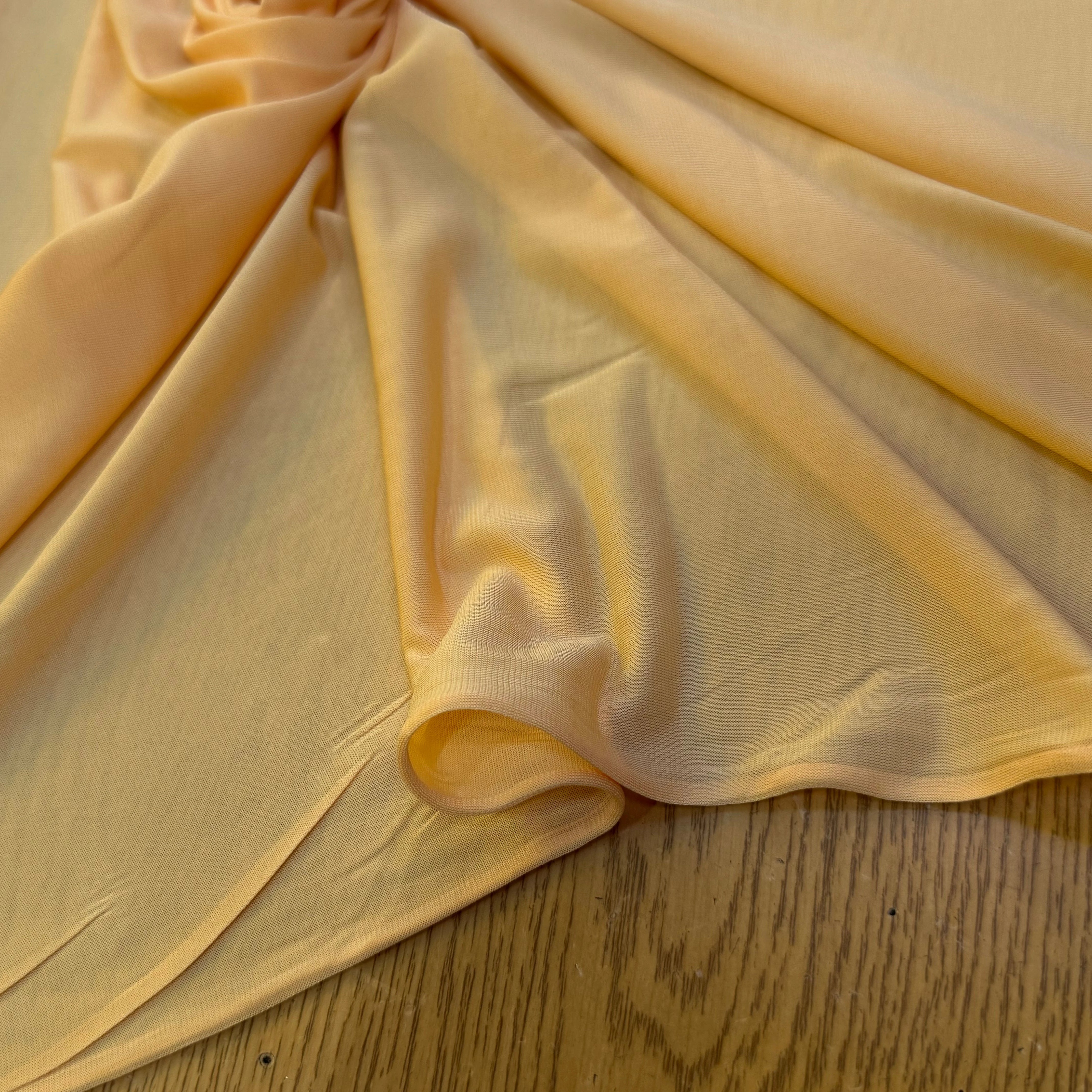 JERSEY VISCOSE FLUIDE DOWN ORANGE ULTRA STRETCH - My Little Coupon