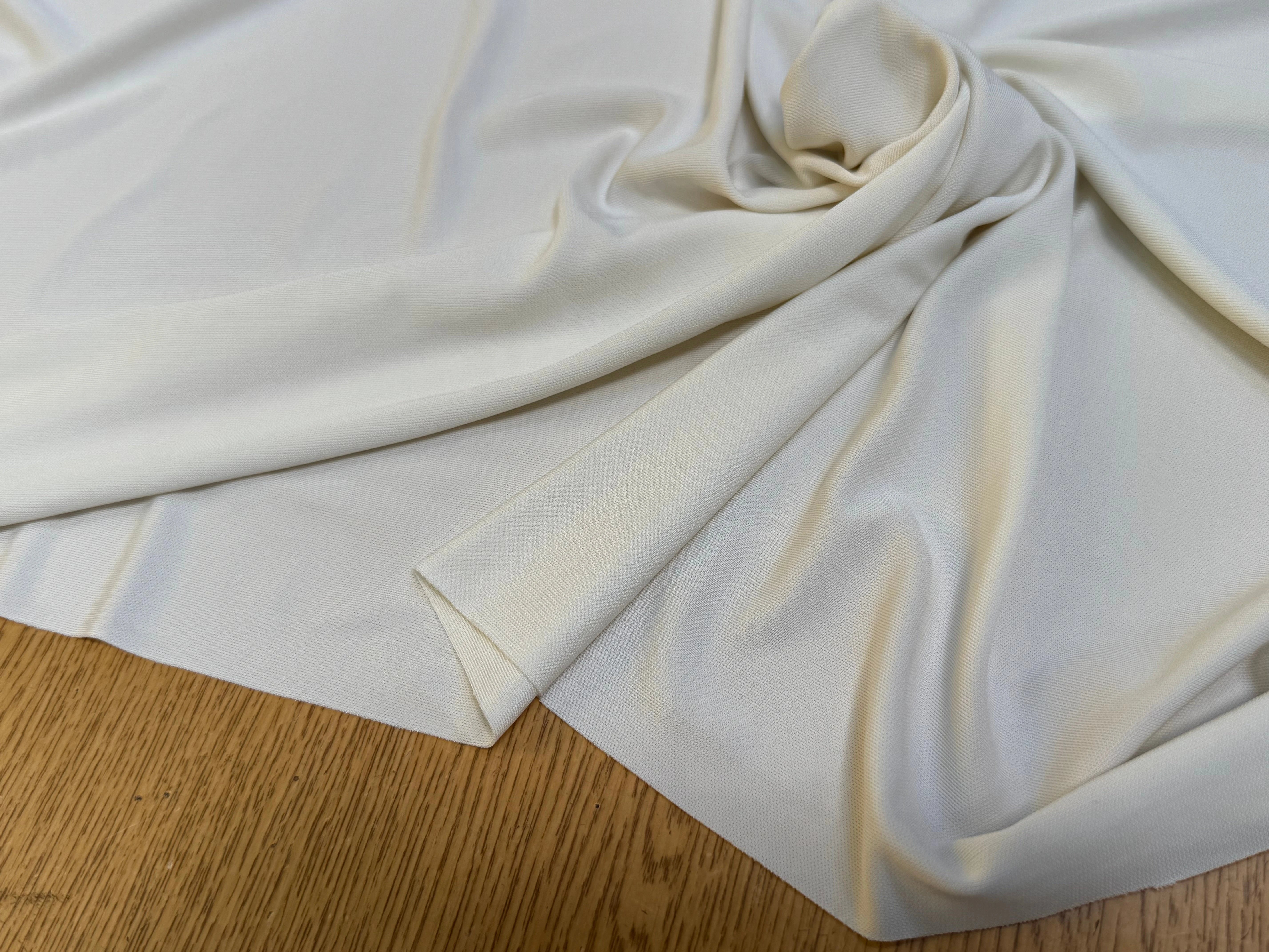 JERSEY VISCOSE FLUIDE ULTRA STRETCH BLANC CASSÉ - My Little Coupon