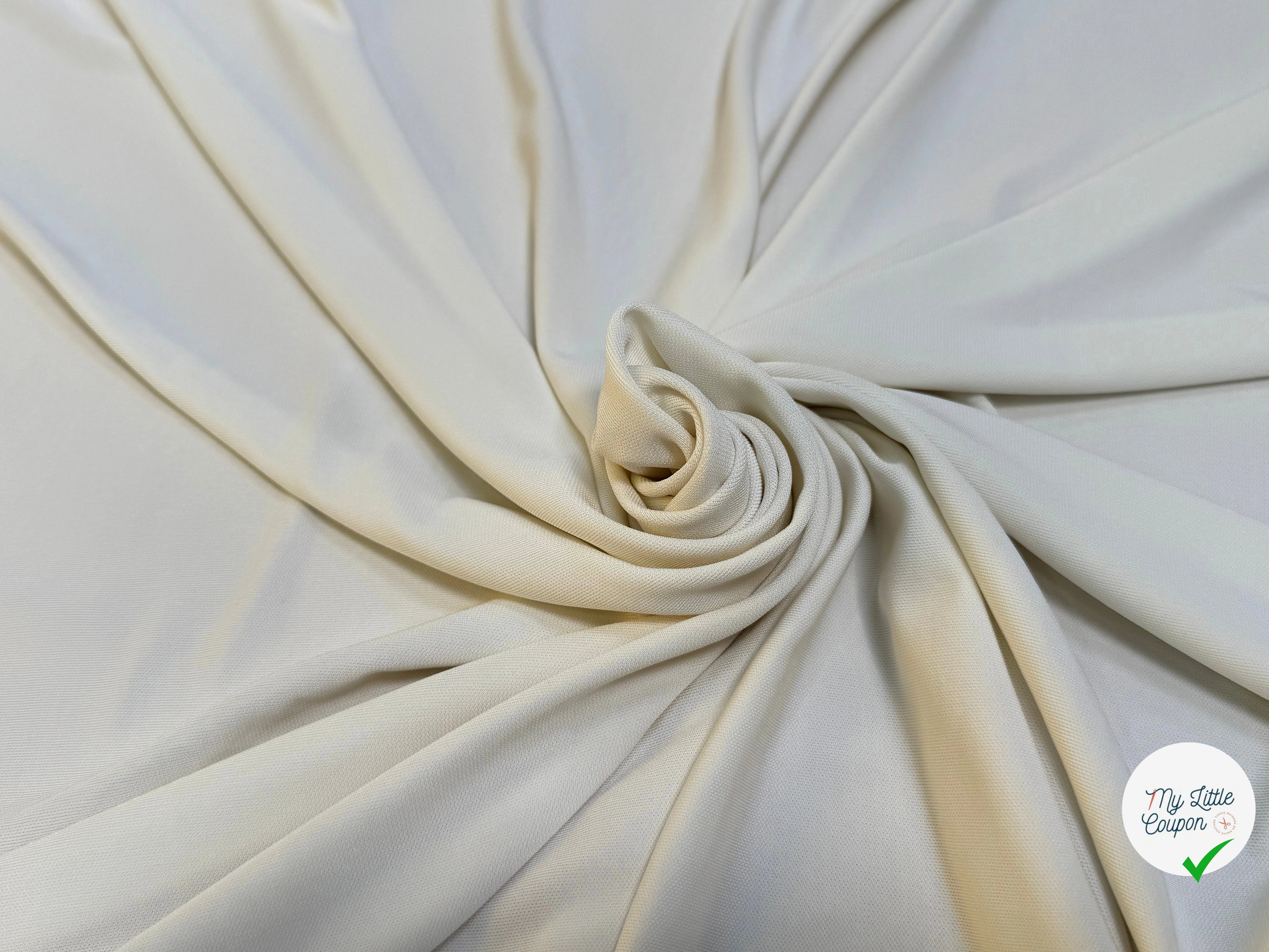 JERSEY VISCOSE FLUIDE ULTRA STRETCH BLANC CASSÉ - My Little Coupon
