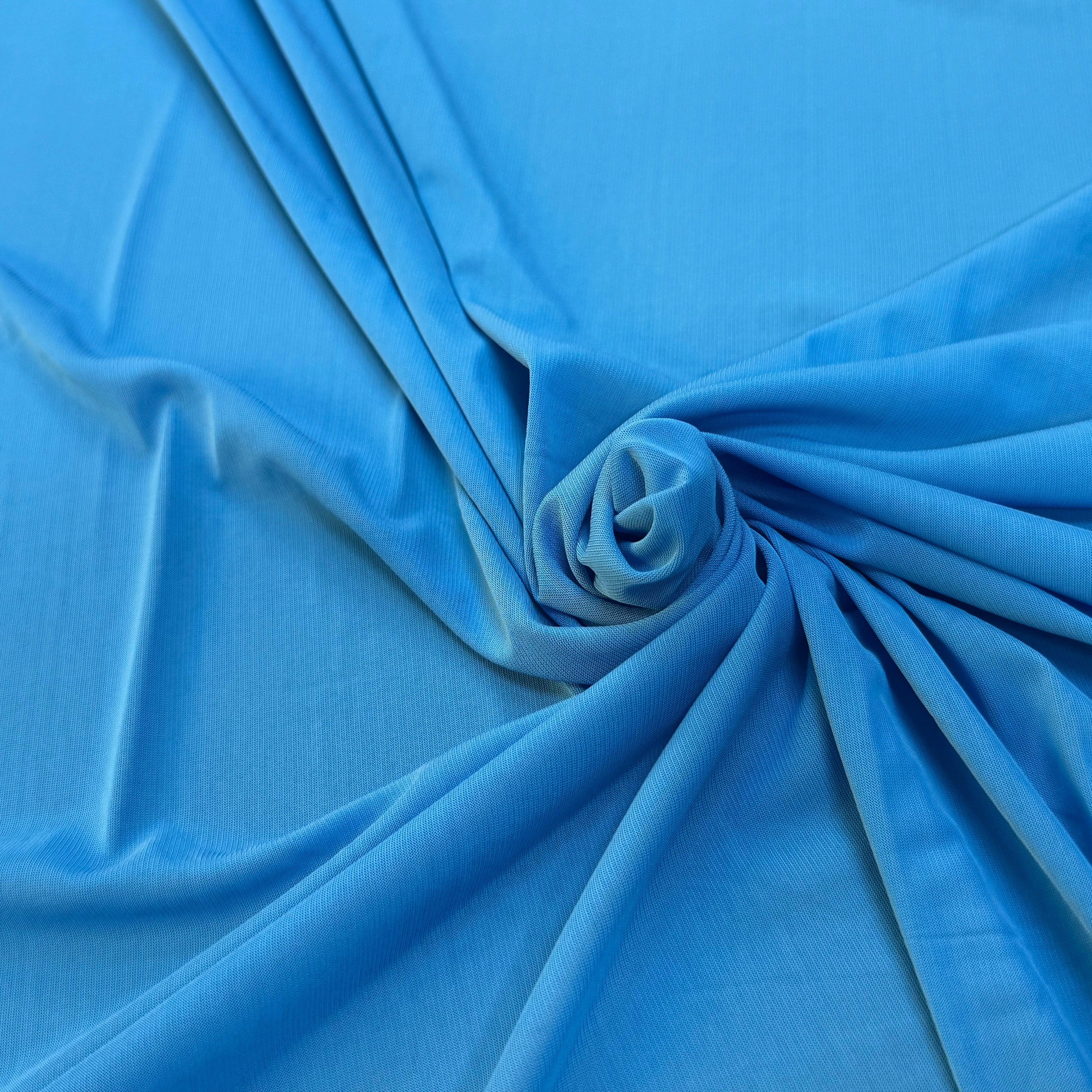 JERSEY VISCOSE FLUIDE ULTRA STRETCH BLUE - My Little Coupon