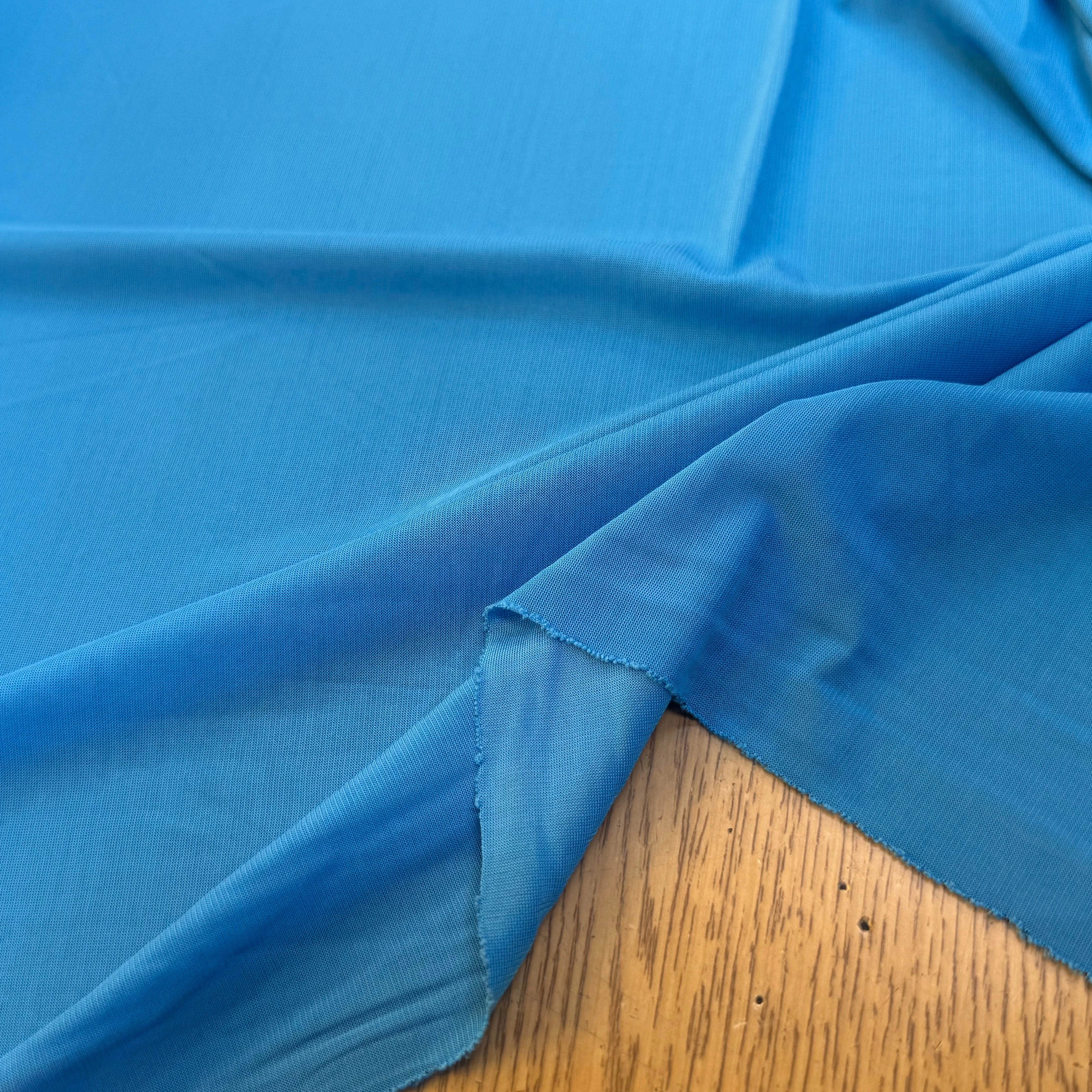 JERSEY VISCOSE FLUIDE ULTRA STRETCH BLUE - My Little Coupon