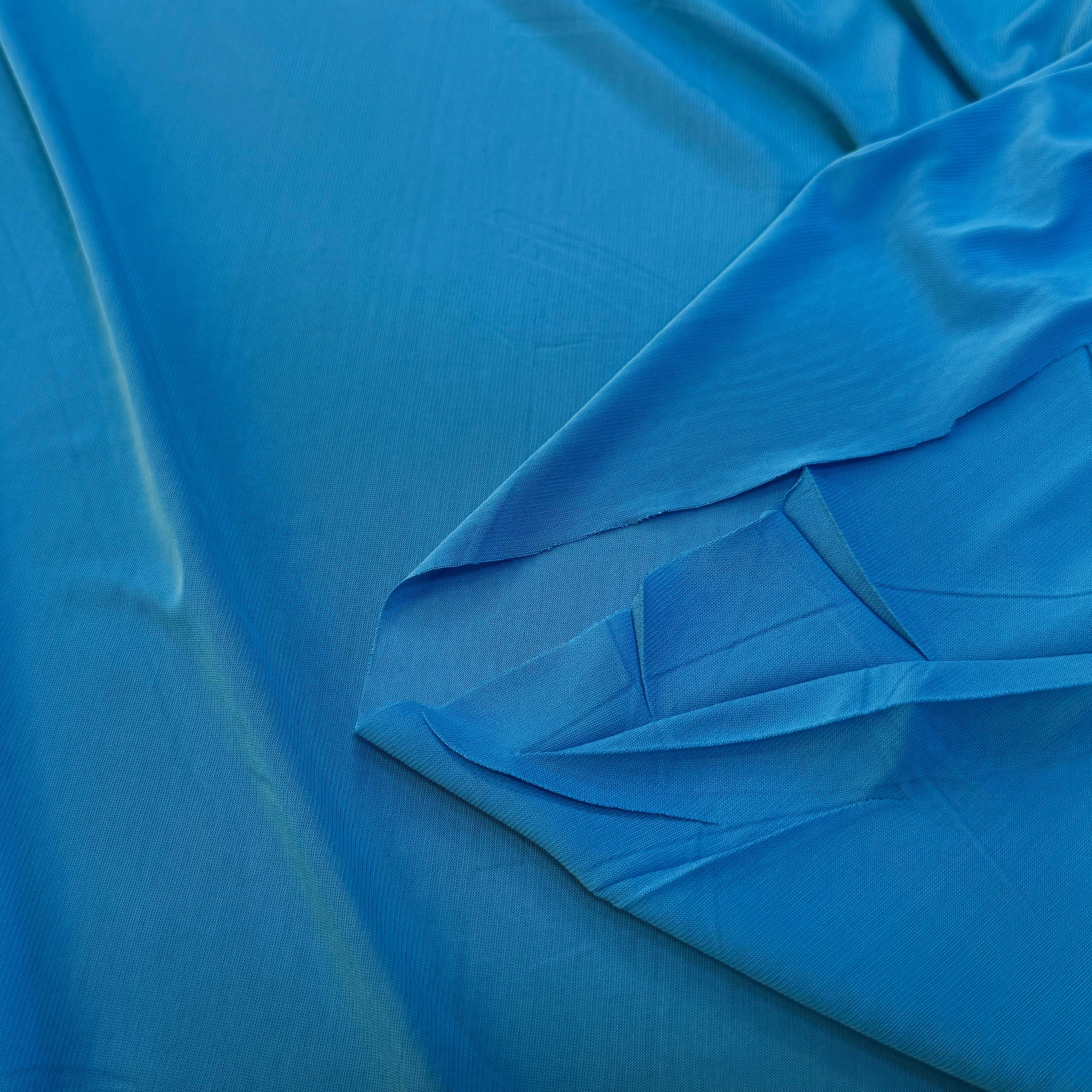 JERSEY VISCOSE FLUIDE ULTRA STRETCH BLUE - My Little Coupon