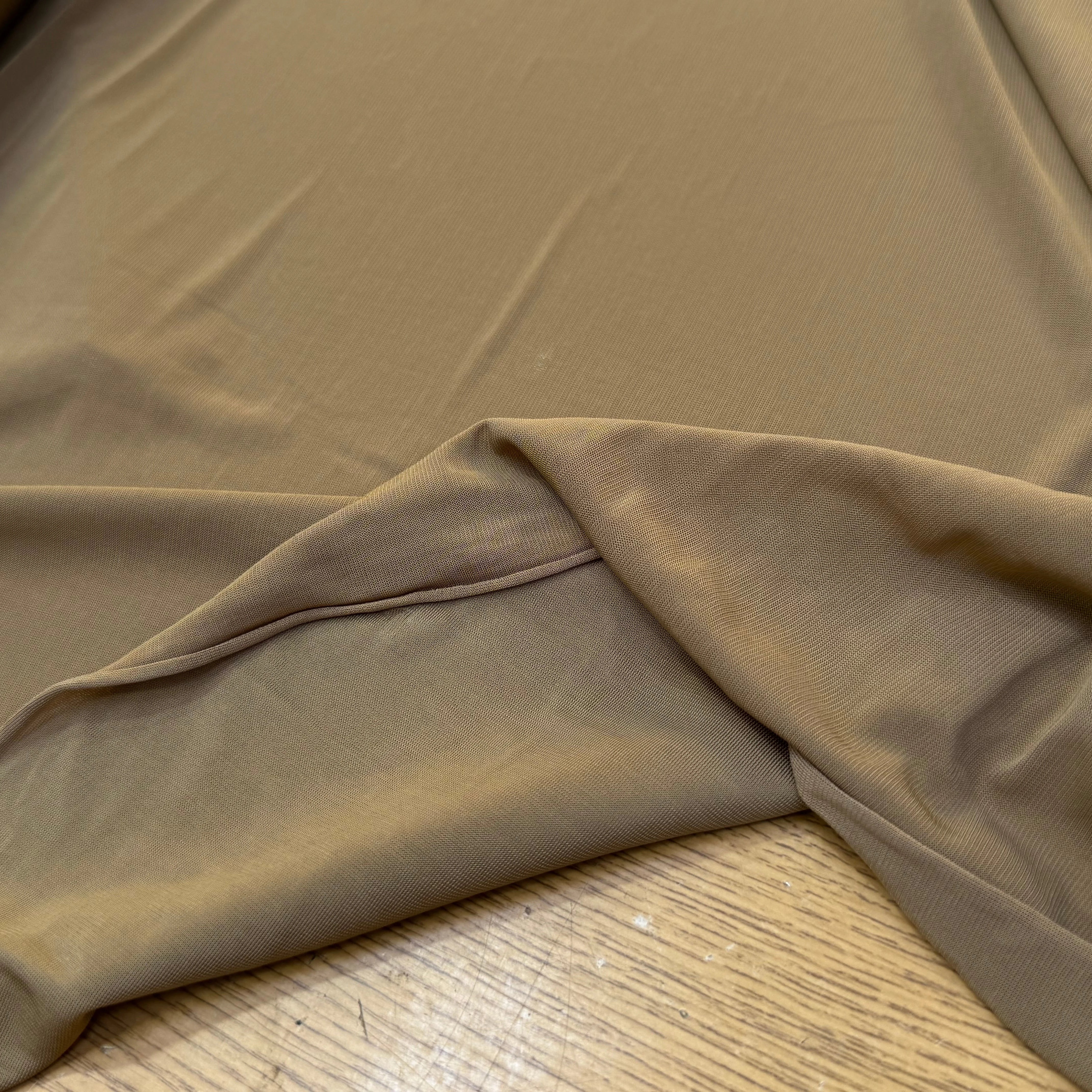 JERSEY VISCOSE FLUIDE ULTRA STRETCH CAMEL - My Little Coupon