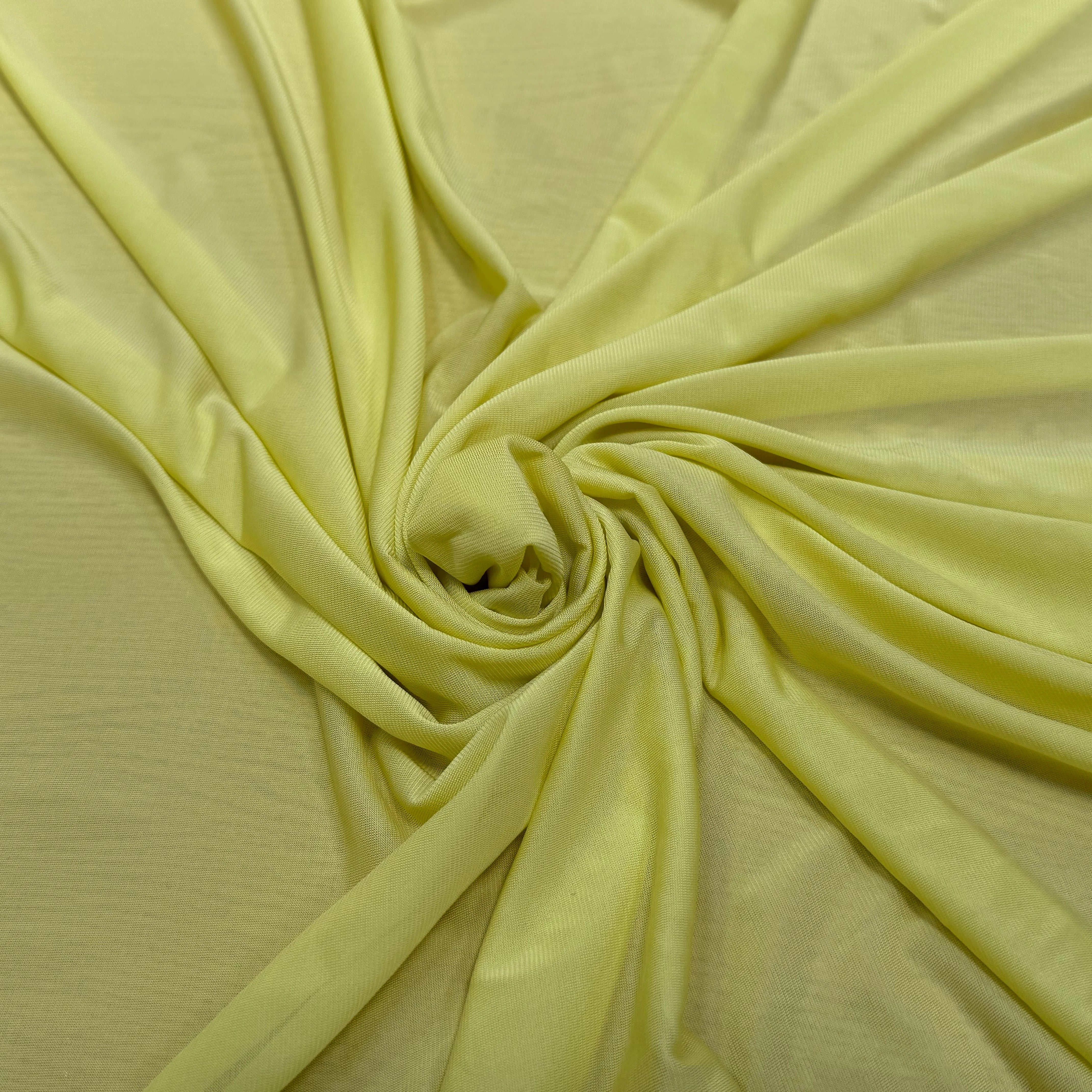JERSEY VISCOSE FLUIDE ULTRA STRETCH JAUNE CITRON - My Little Coupon