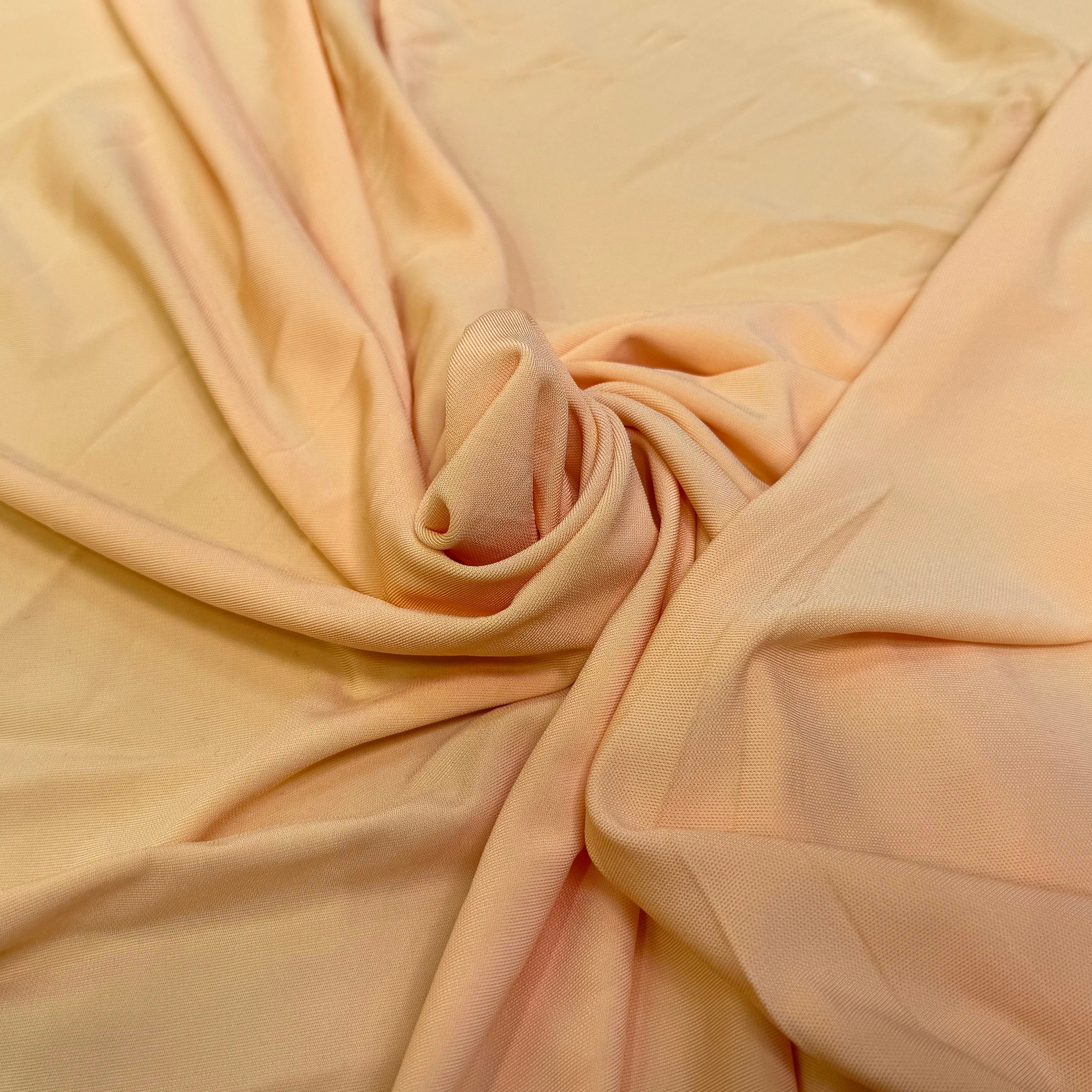 JERSEY VISCOSE FLUIDE ULTRA STRETCH ORANGE SUNSET - My Little Coupon