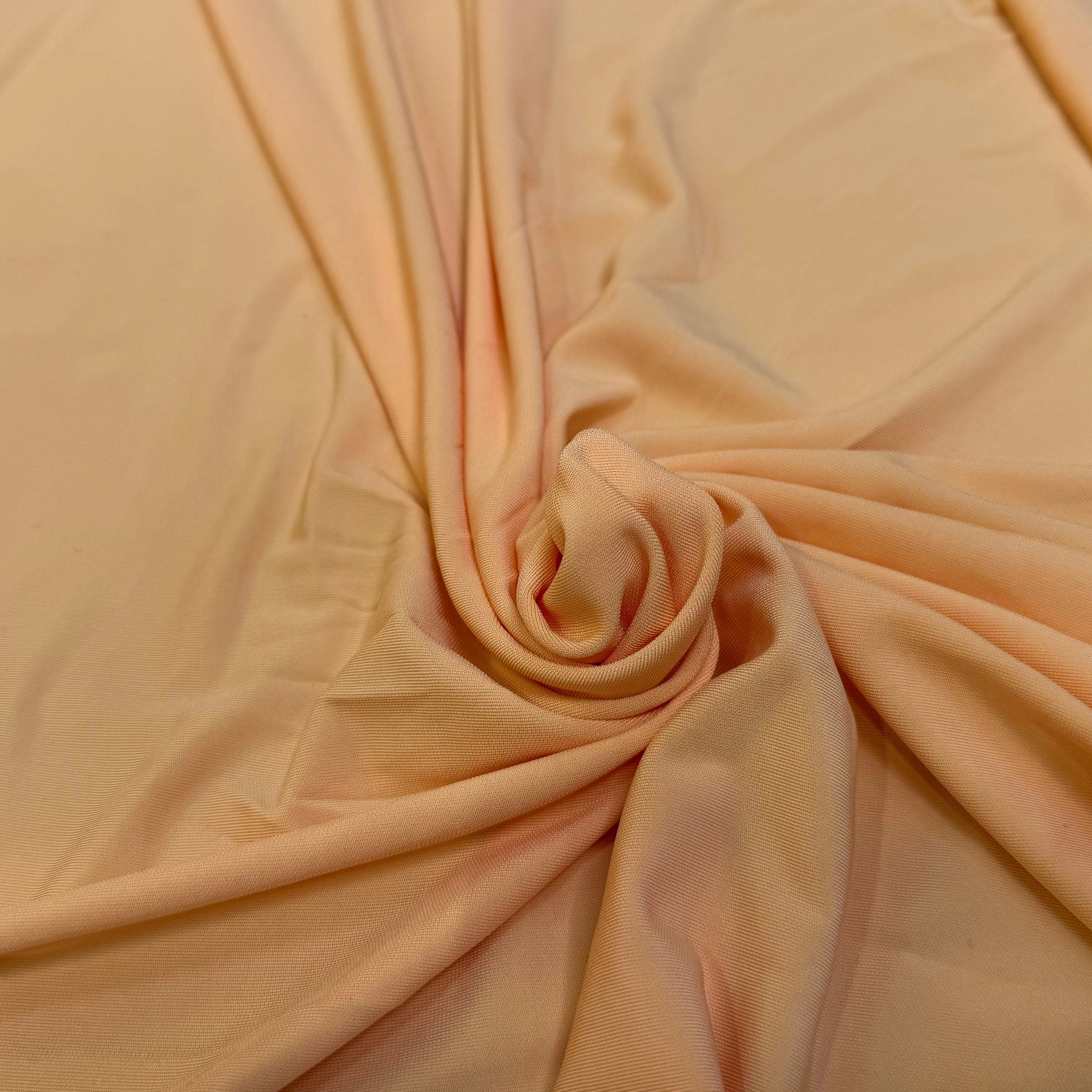 JERSEY VISCOSE FLUIDE ULTRA STRETCH ORANGE SUNSET - My Little Coupon