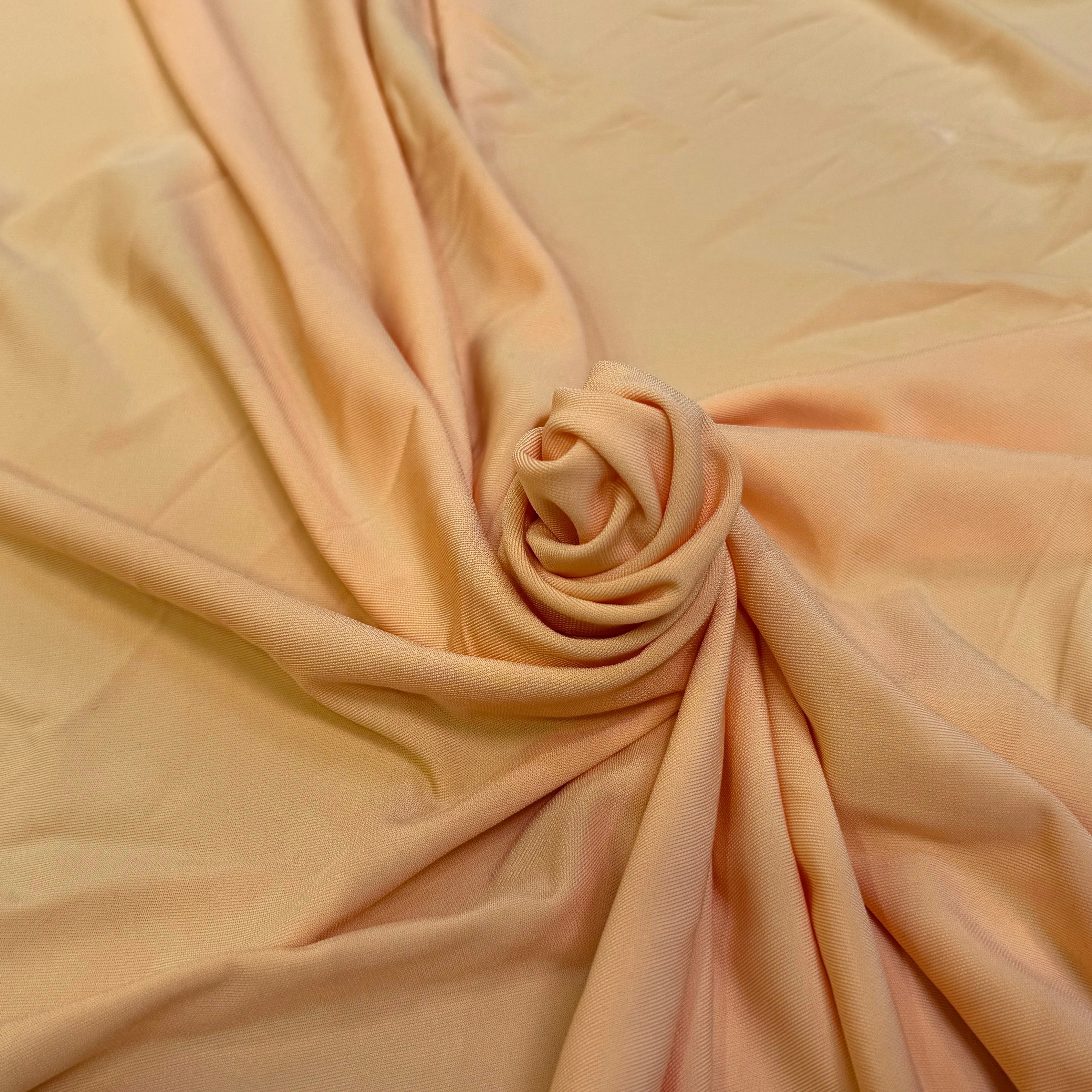JERSEY VISCOSE FLUIDE ULTRA STRETCH ORANGE SUNSET - My Little Coupon