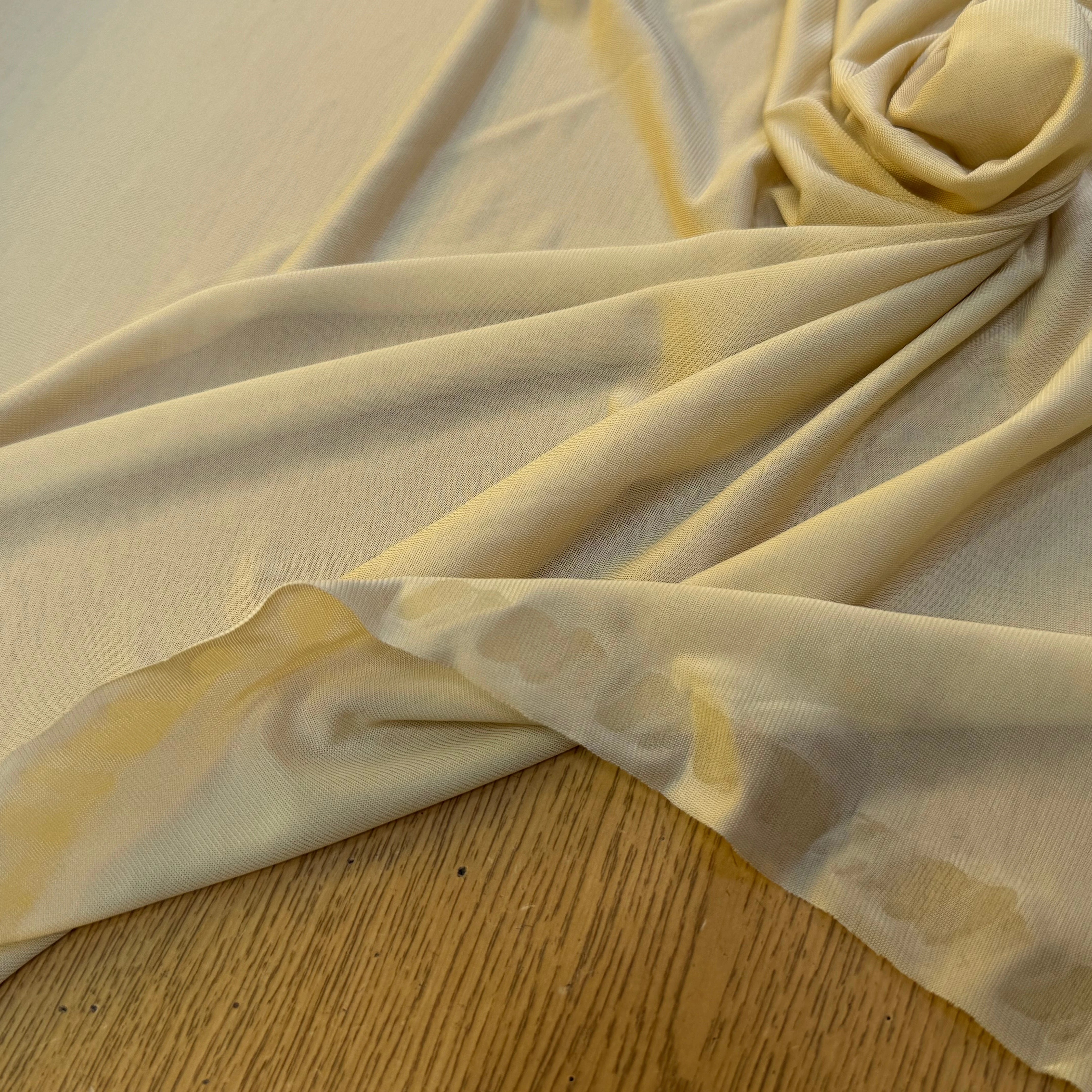 JERSEY VISCOSE FLUIDE ULTRA STRETCH VANILLE - My Little Coupon
