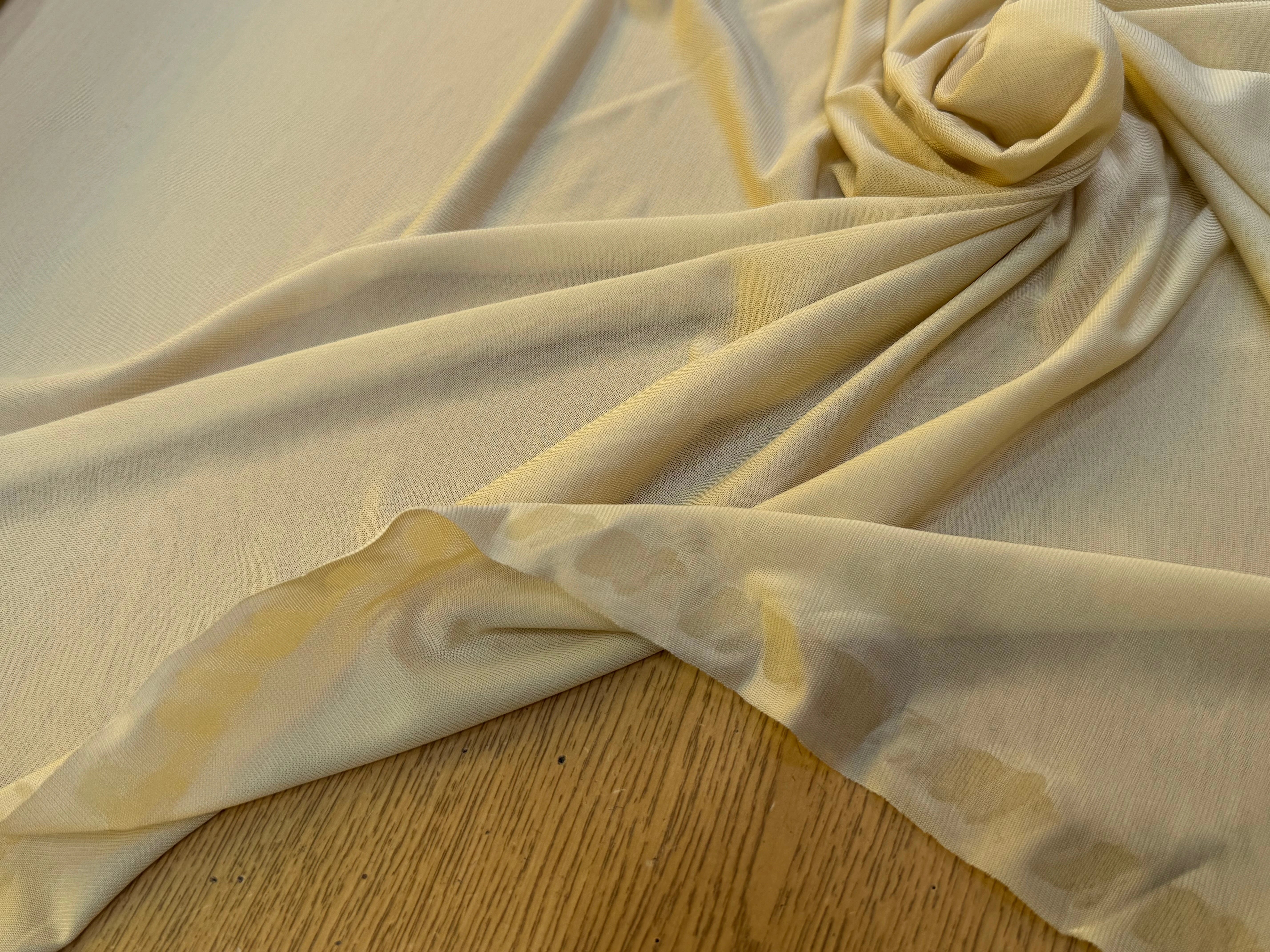 JERSEY VISCOSE FLUIDE ULTRA STRETCH VANILLE - My Little Coupon
