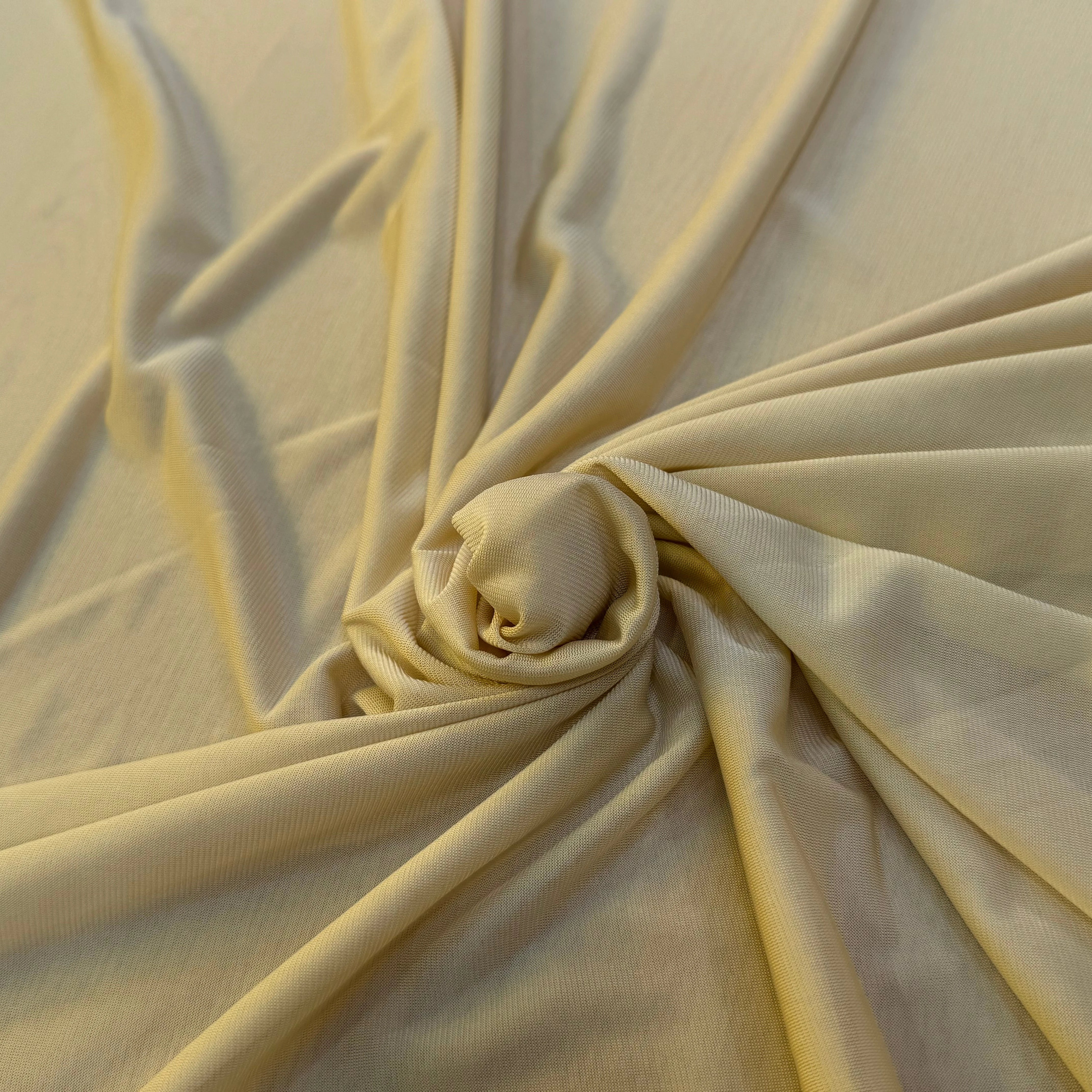 JERSEY VISCOSE FLUIDE ULTRA STRETCH VANILLE - My Little Coupon