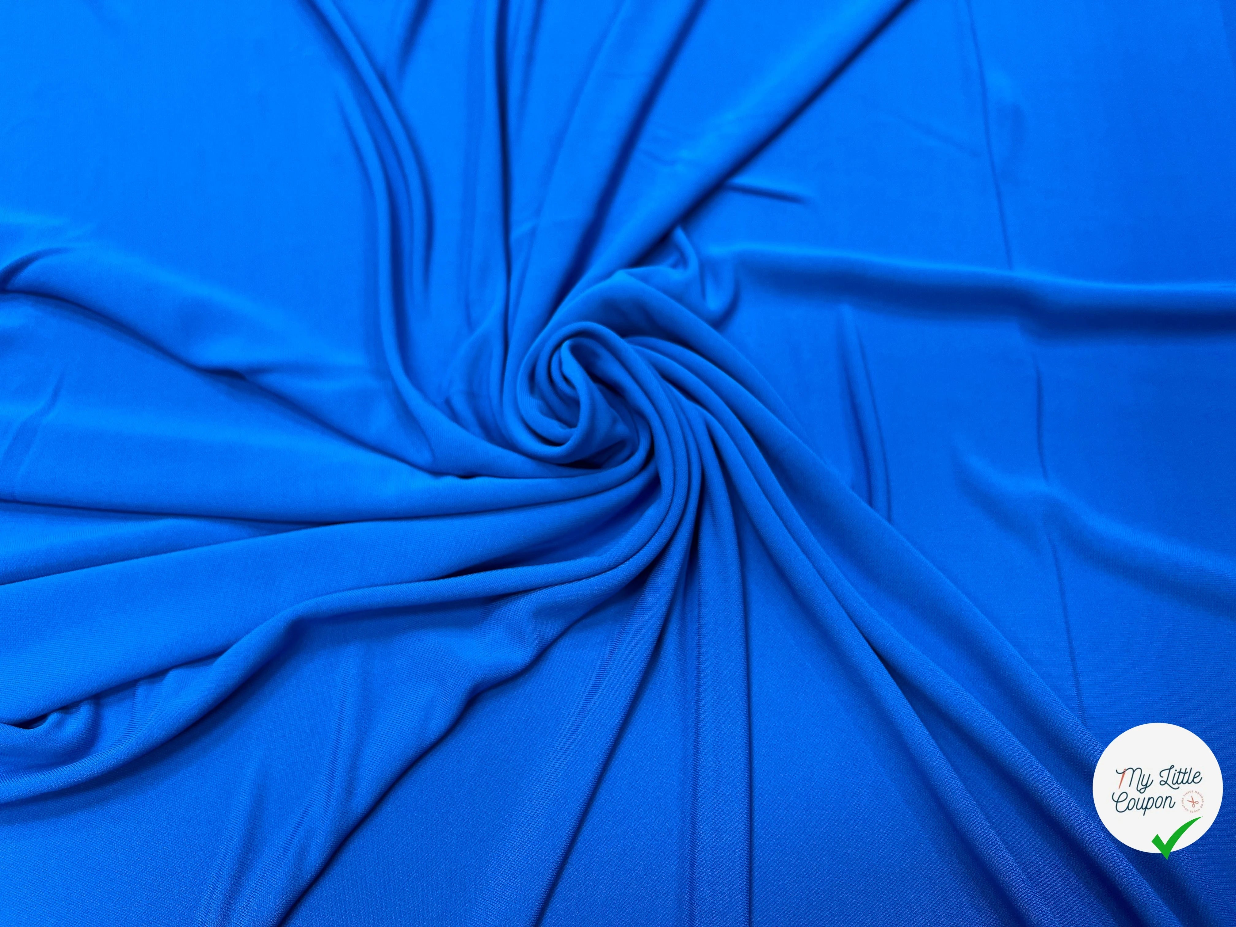 JERSEY VISCOSE FROIDE BLEU ÉLECTRIQUE - My Little Coupon