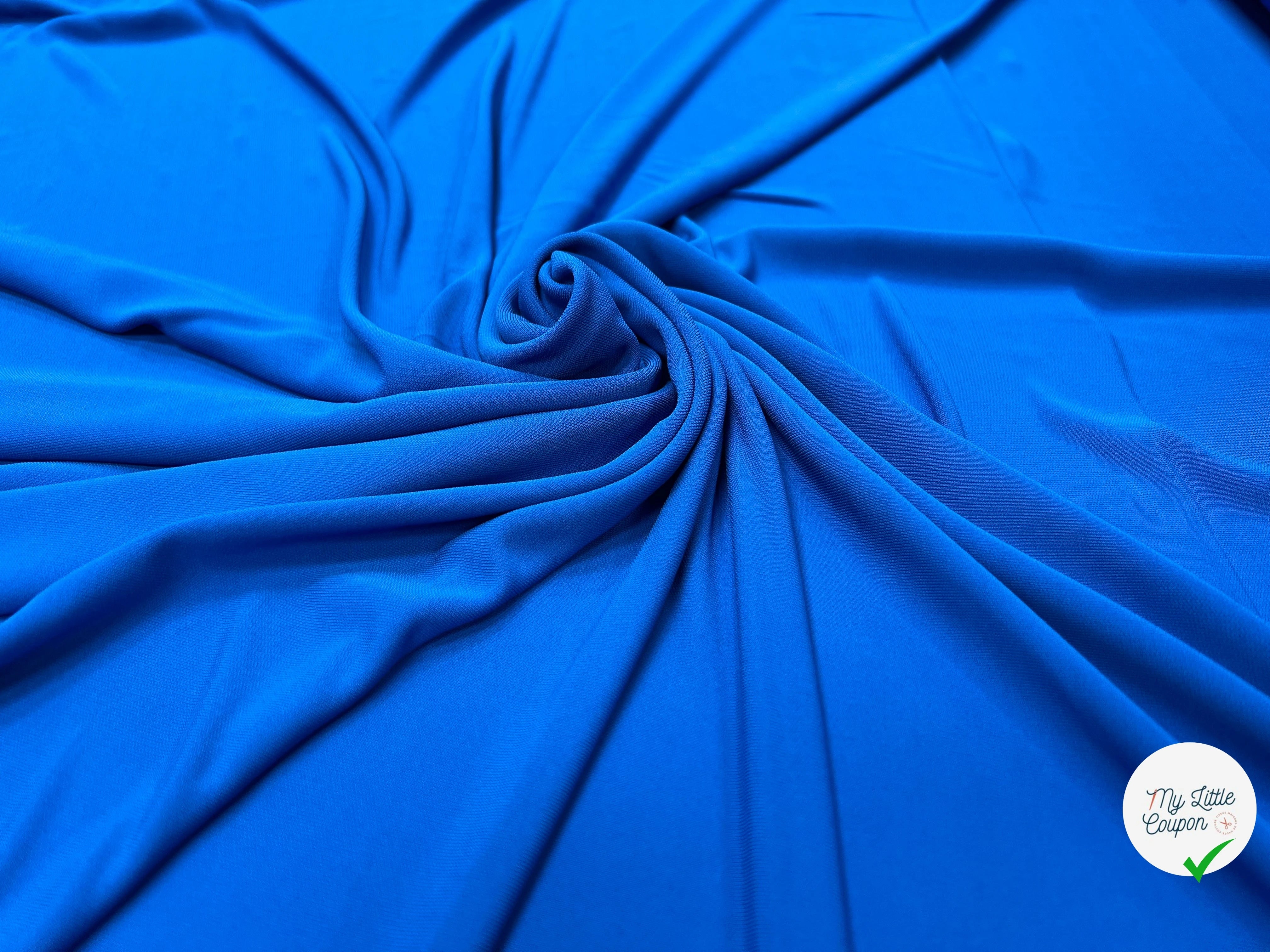 JERSEY VISCOSE FROIDE BLEU ÉLECTRIQUE - My Little Coupon