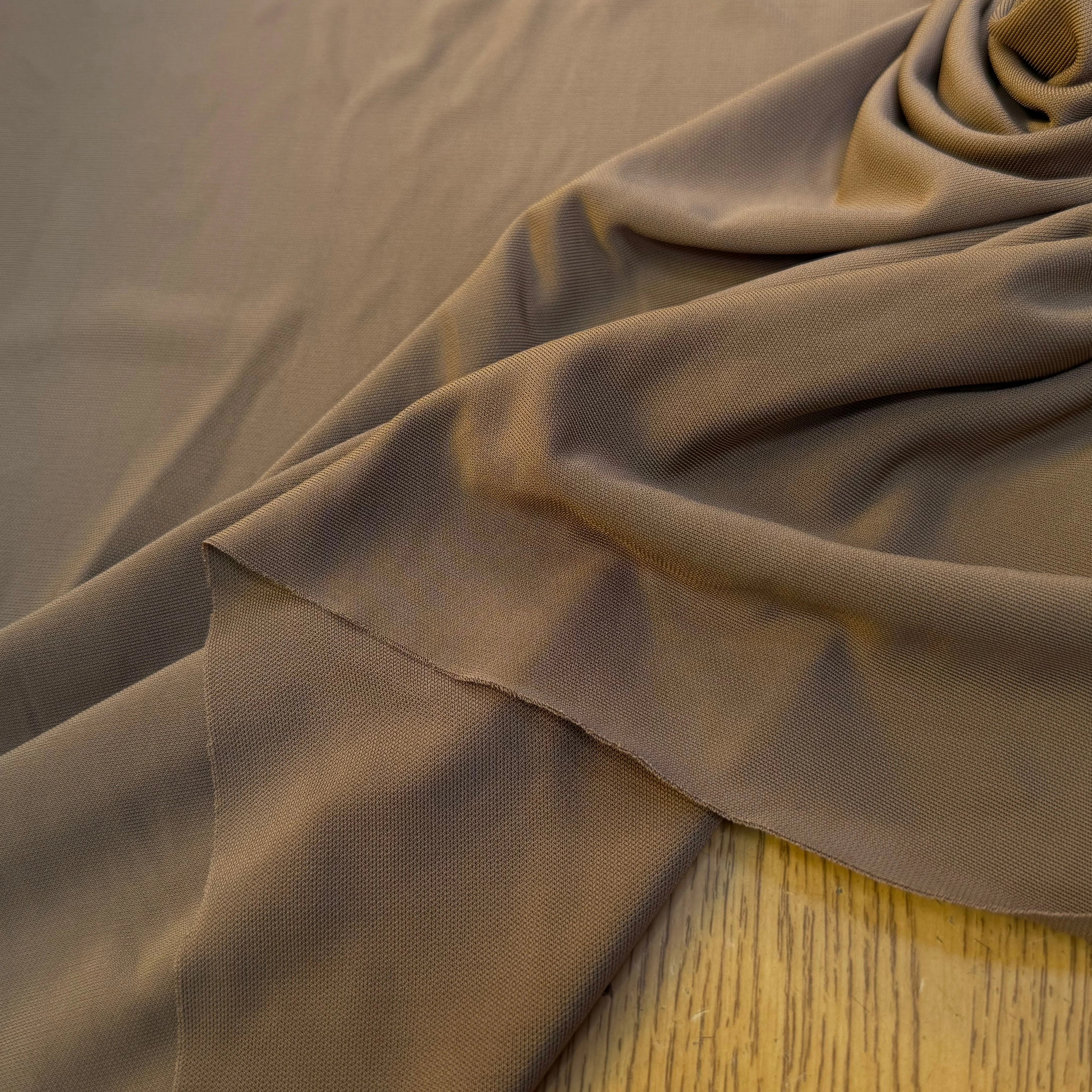 JERSEY VISCOSE FROIDE ULTRA STRETCH CARAMEL - My Little Coupon