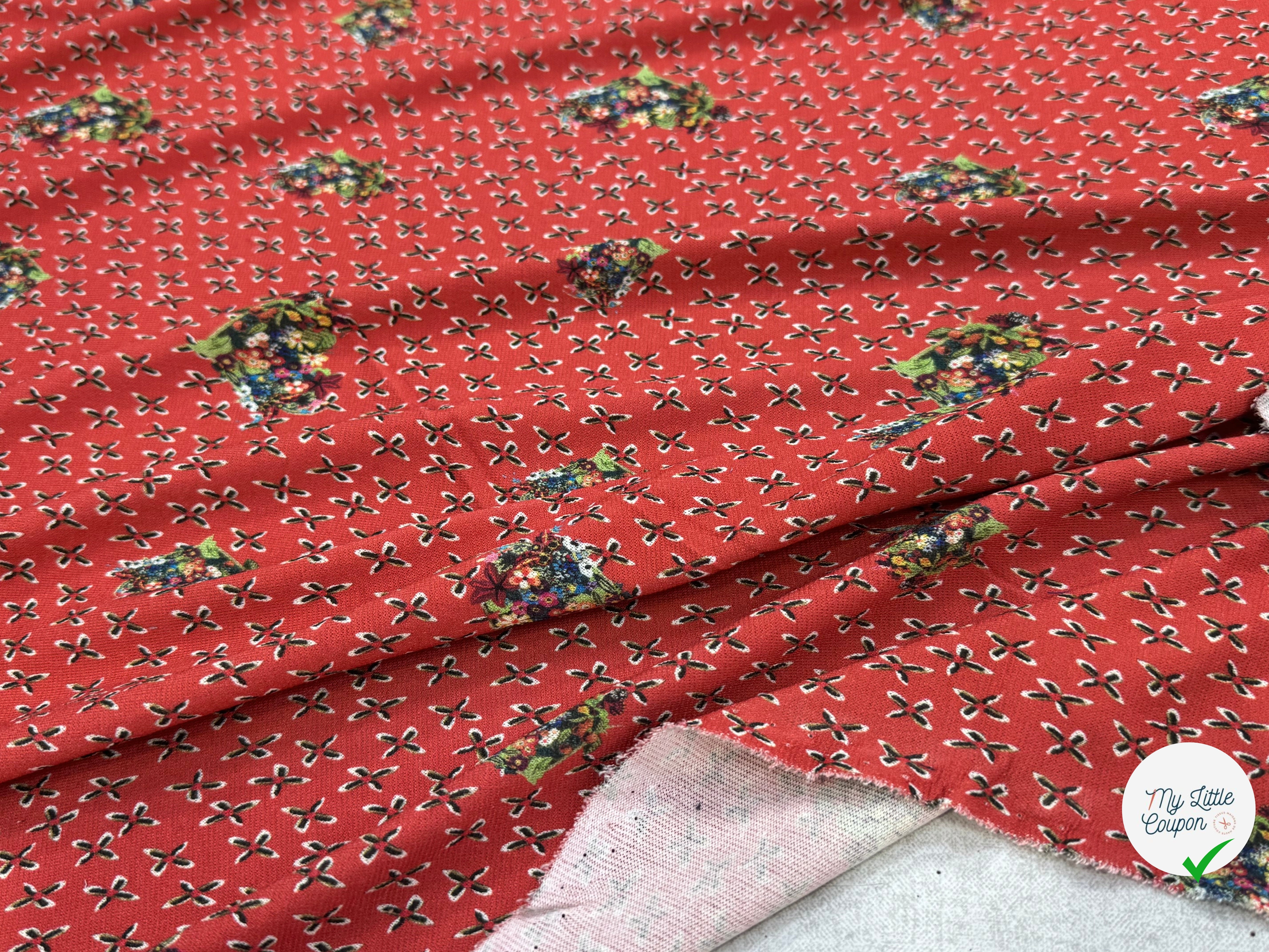 JERSEY VISCOSE KIRA IMPRIMÉ FLEURIS - My Little Coupon
