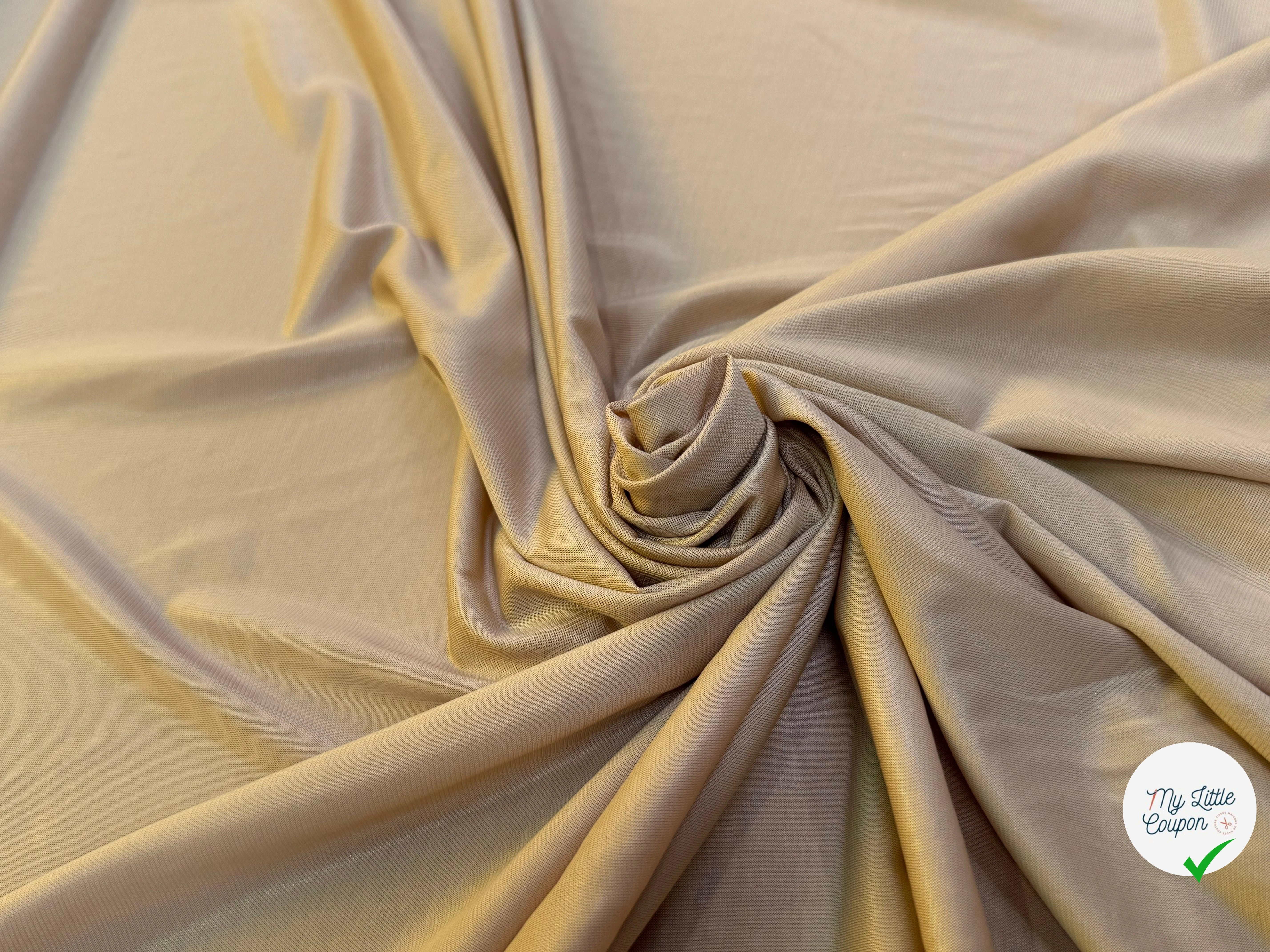 JERSEY VISCOSE LÉGÈREMENT SATINÉ FLUIDE DUNE ULTRA STRETCH - My Little Coupon