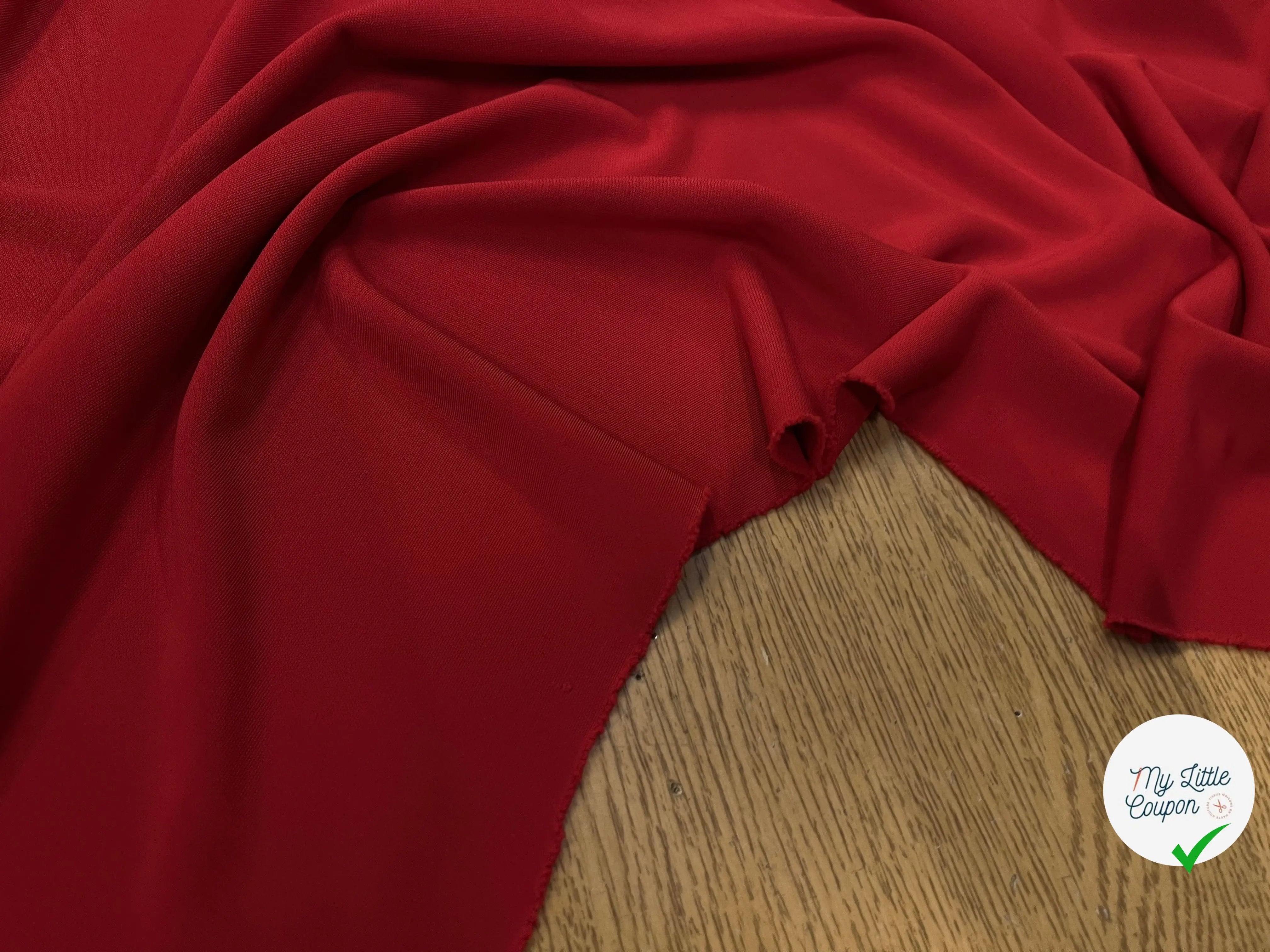 JERSEY VISCOSE ROUGE TEINTURE 7%EA - My Little Coupon