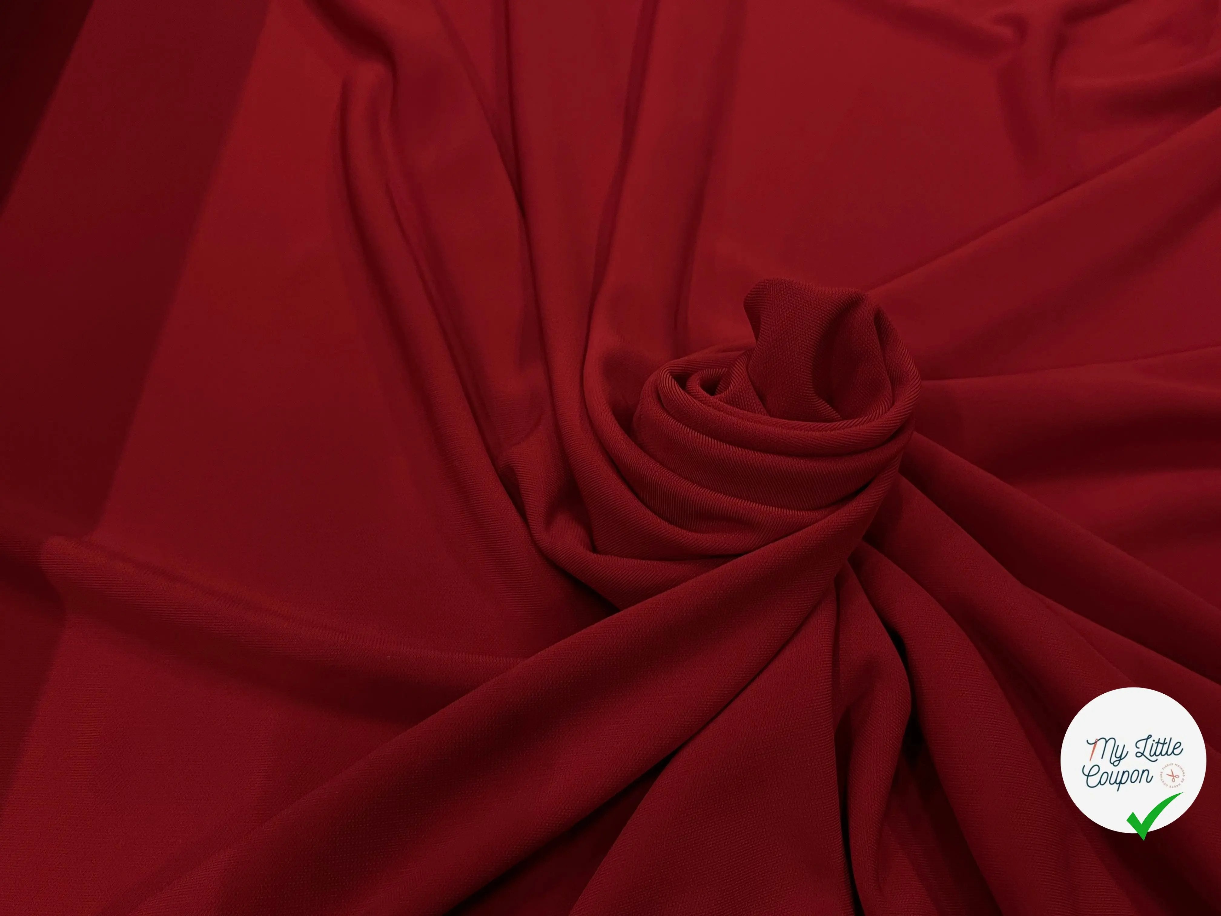 JERSEY VISCOSE ROUGE TEINTURE 7%EA - My Little Coupon