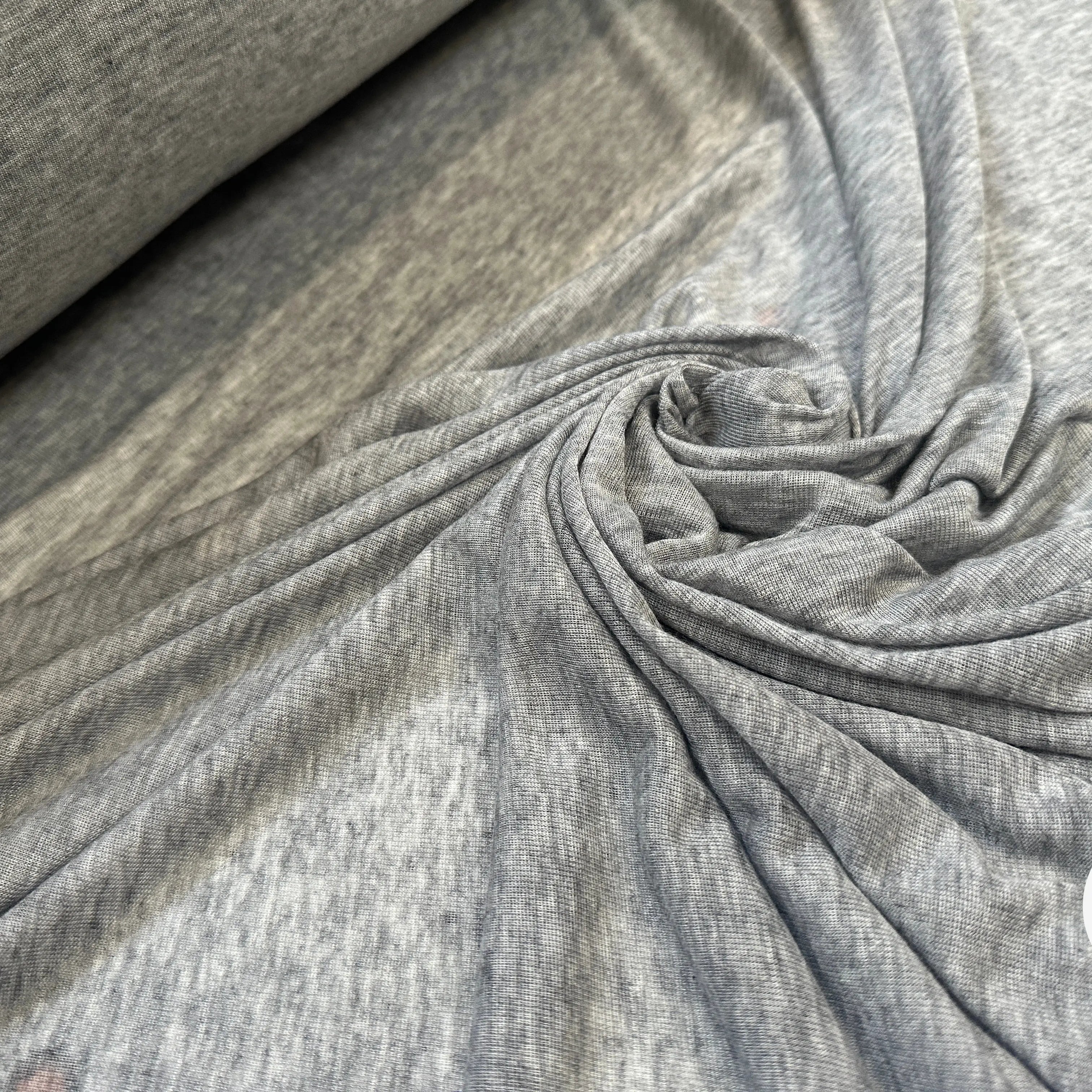 JERSEY VISCOSE TRÈS FIN GRIS CHINÉ - My Little Coupon