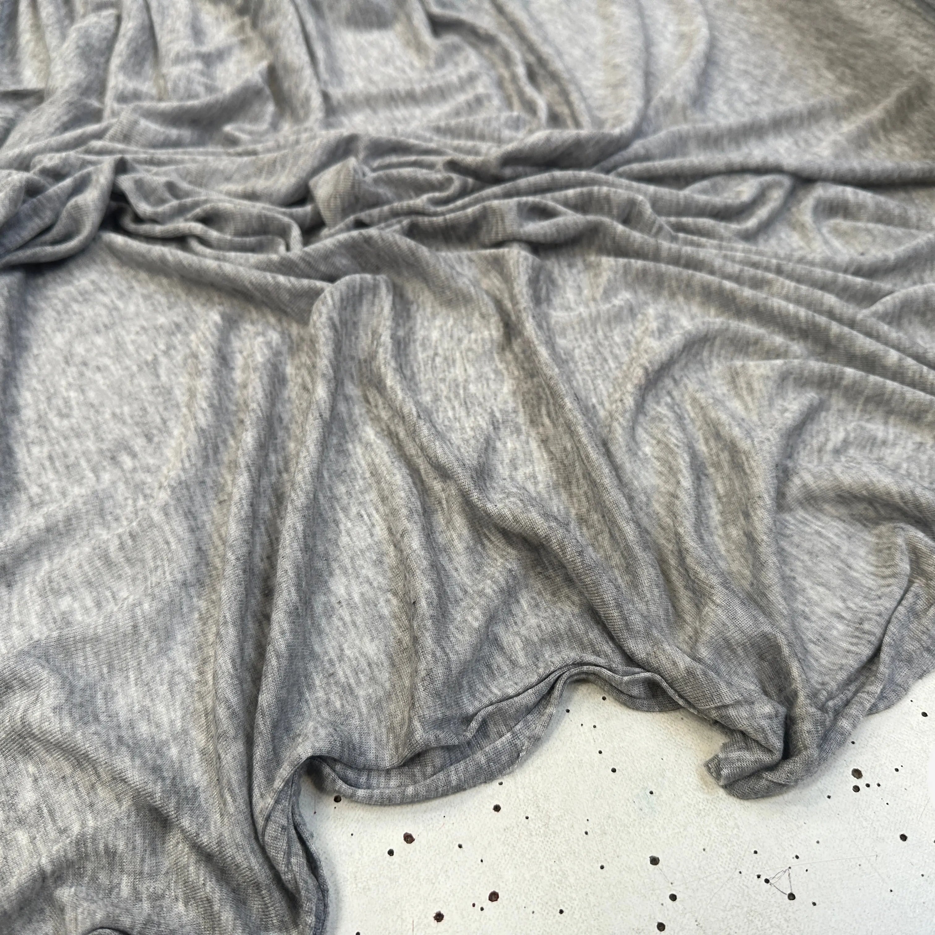 JERSEY VISCOSE TRÈS FIN GRIS CHINÉ - My Little Coupon