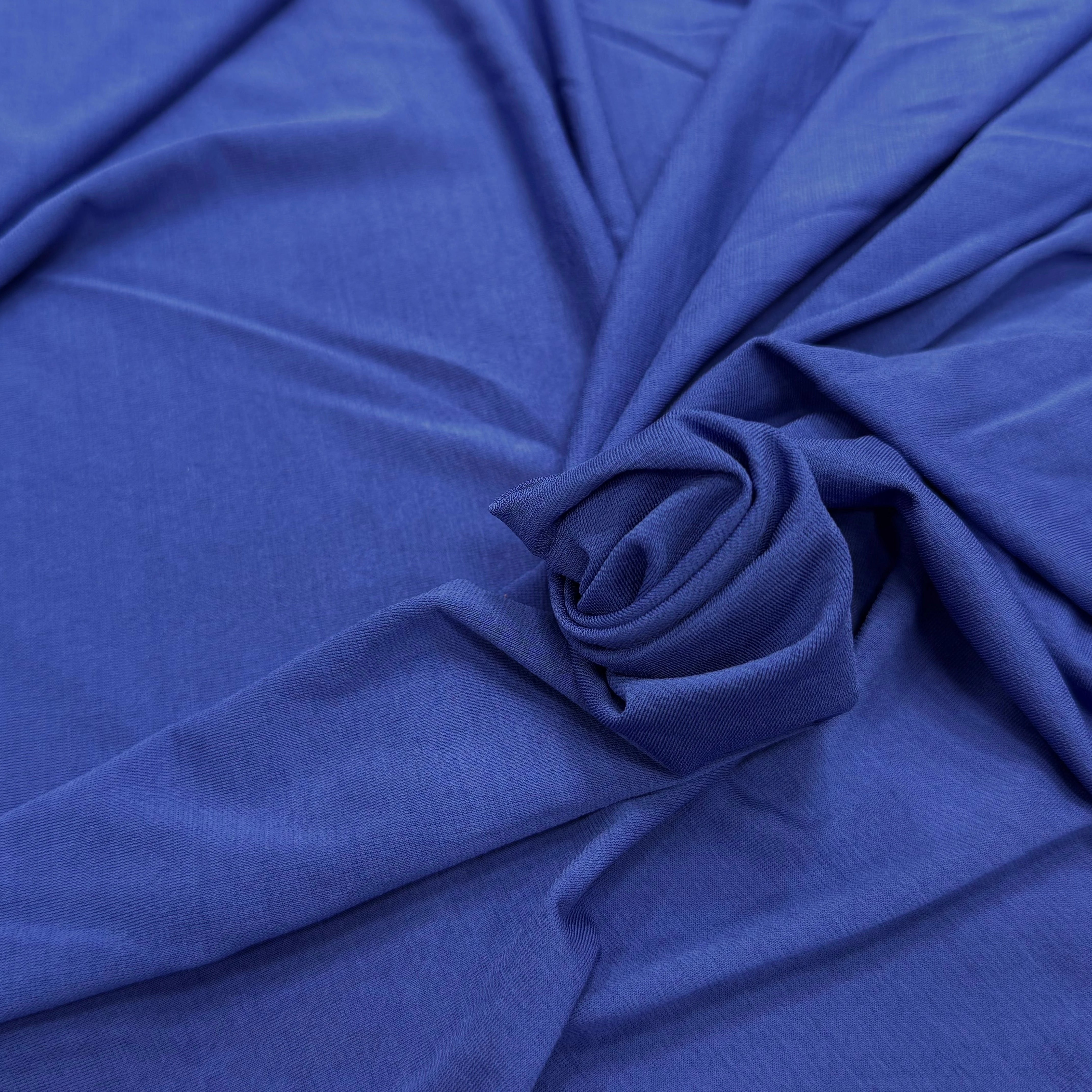 JERSEY VISCOSE ULTRA STRETCH BLEU 93% VISCOSE - My Little Coupon