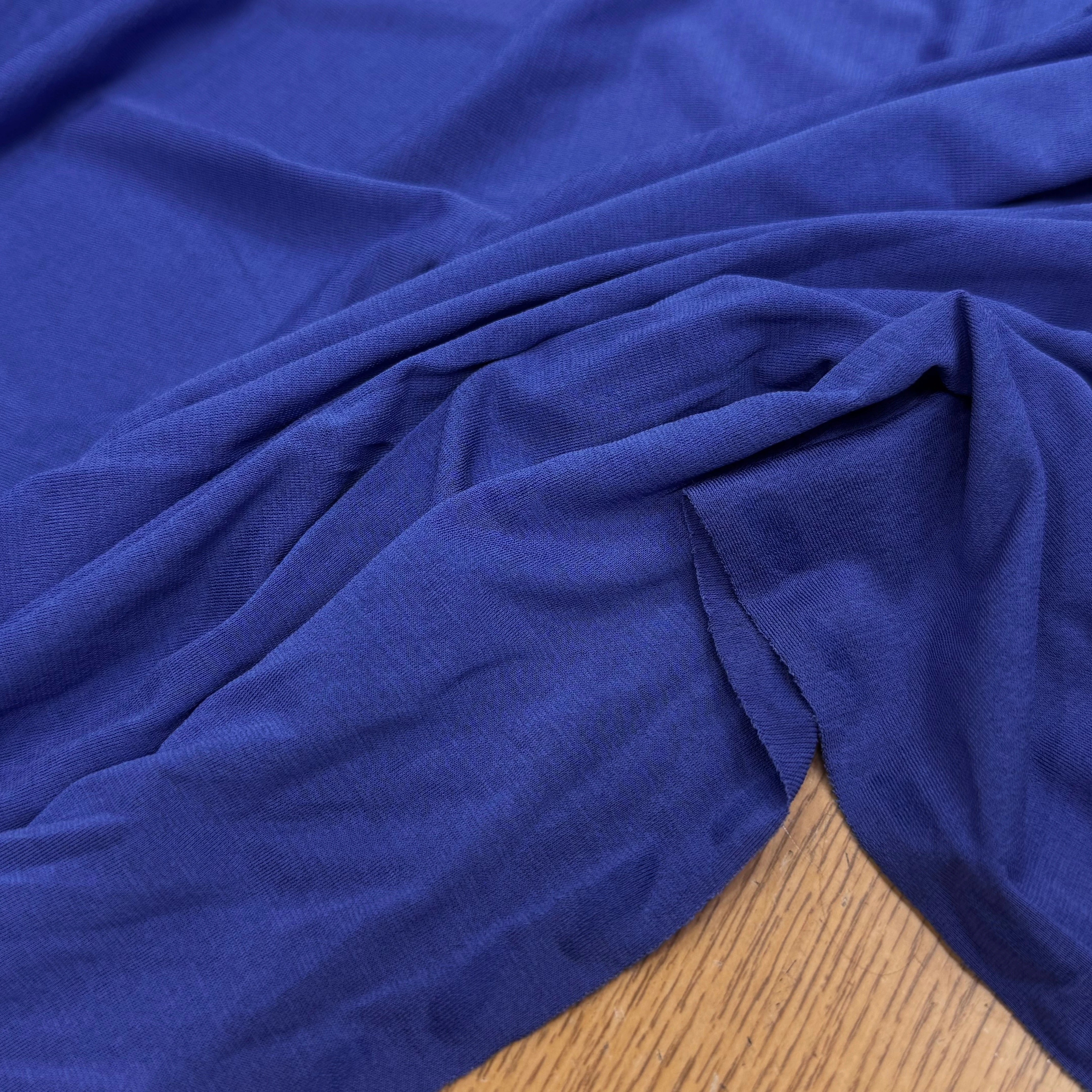 JERSEY VISCOSE ULTRA STRETCH BLEU 93% VISCOSE - My Little Coupon