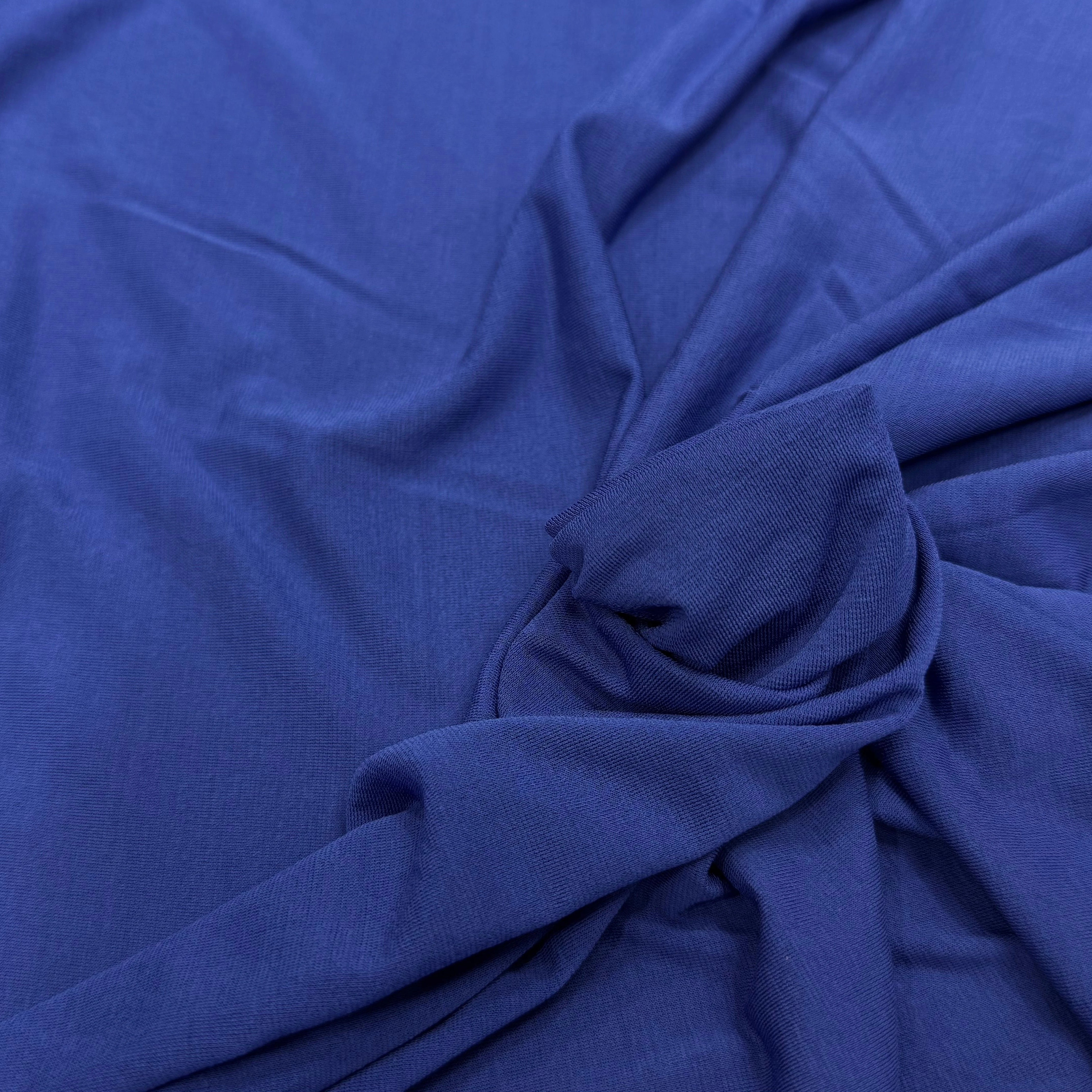 JERSEY VISCOSE ULTRA STRETCH BLEU 93% VISCOSE - My Little Coupon
