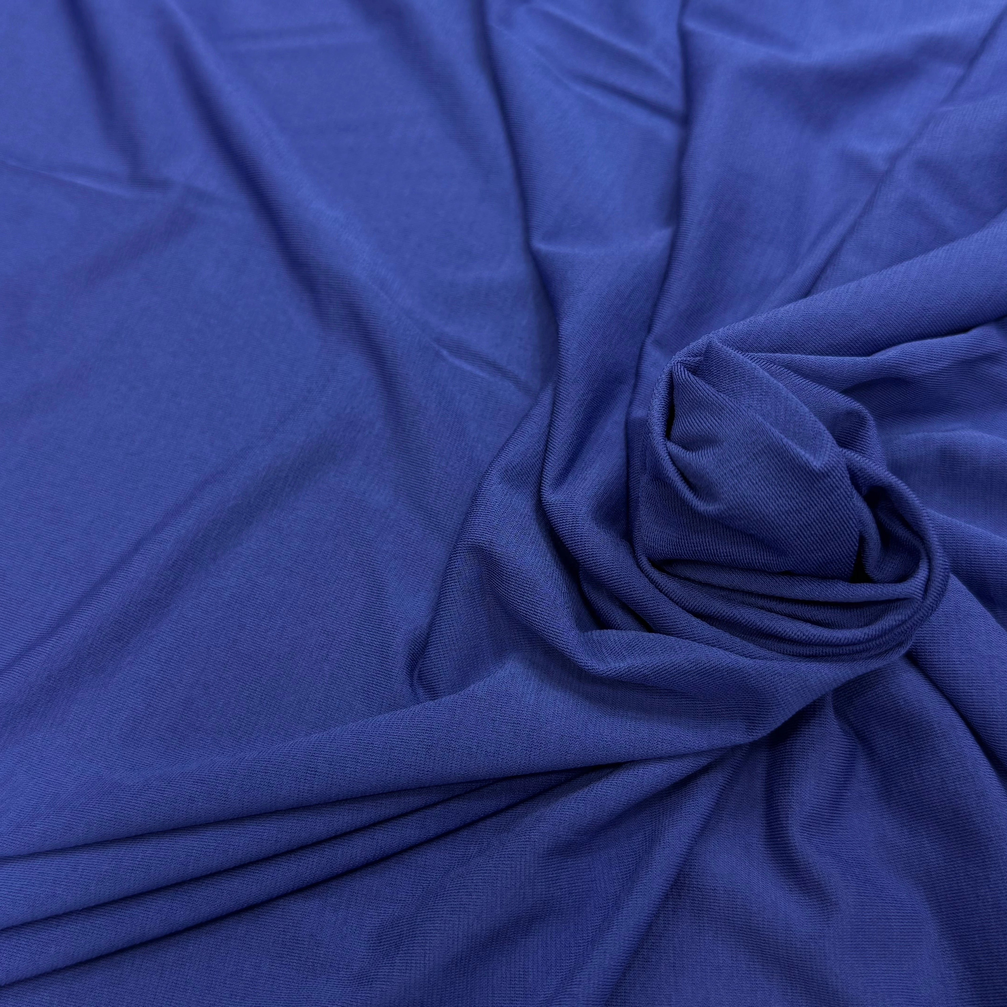 JERSEY VISCOSE ULTRA STRETCH BLEU 93% VISCOSE - My Little Coupon