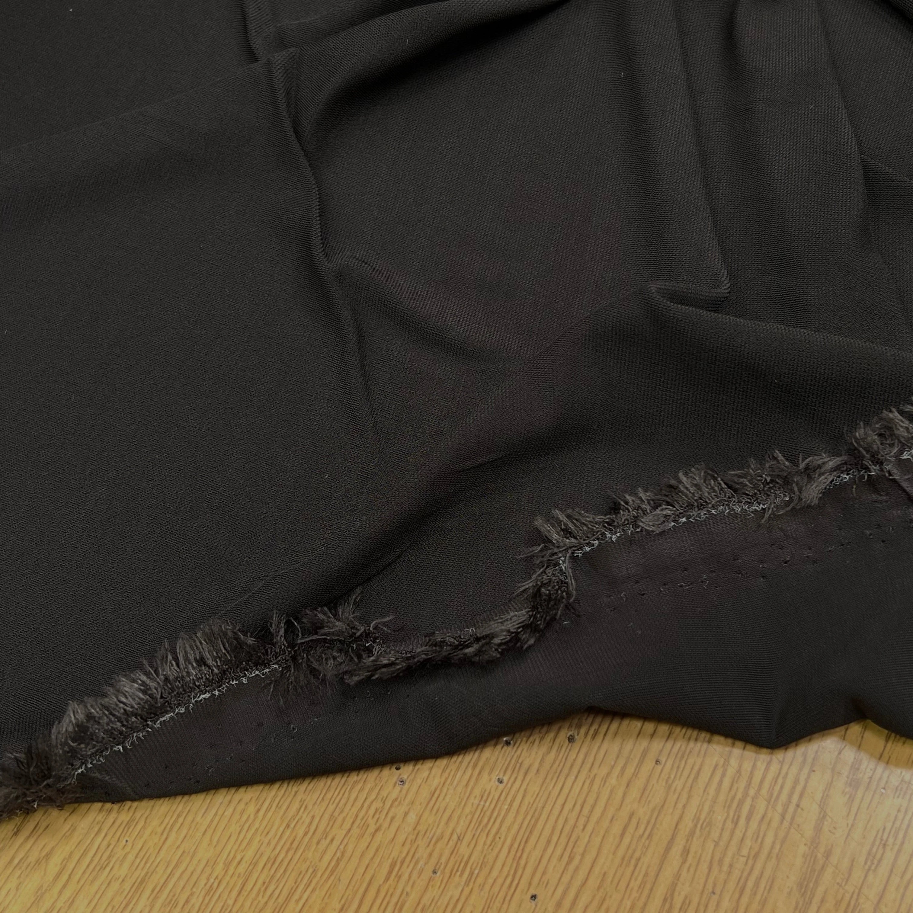 JERSEY VISCOSE ULTRA STRETCH FROID CAFÉ NOIR - My Little Coupon