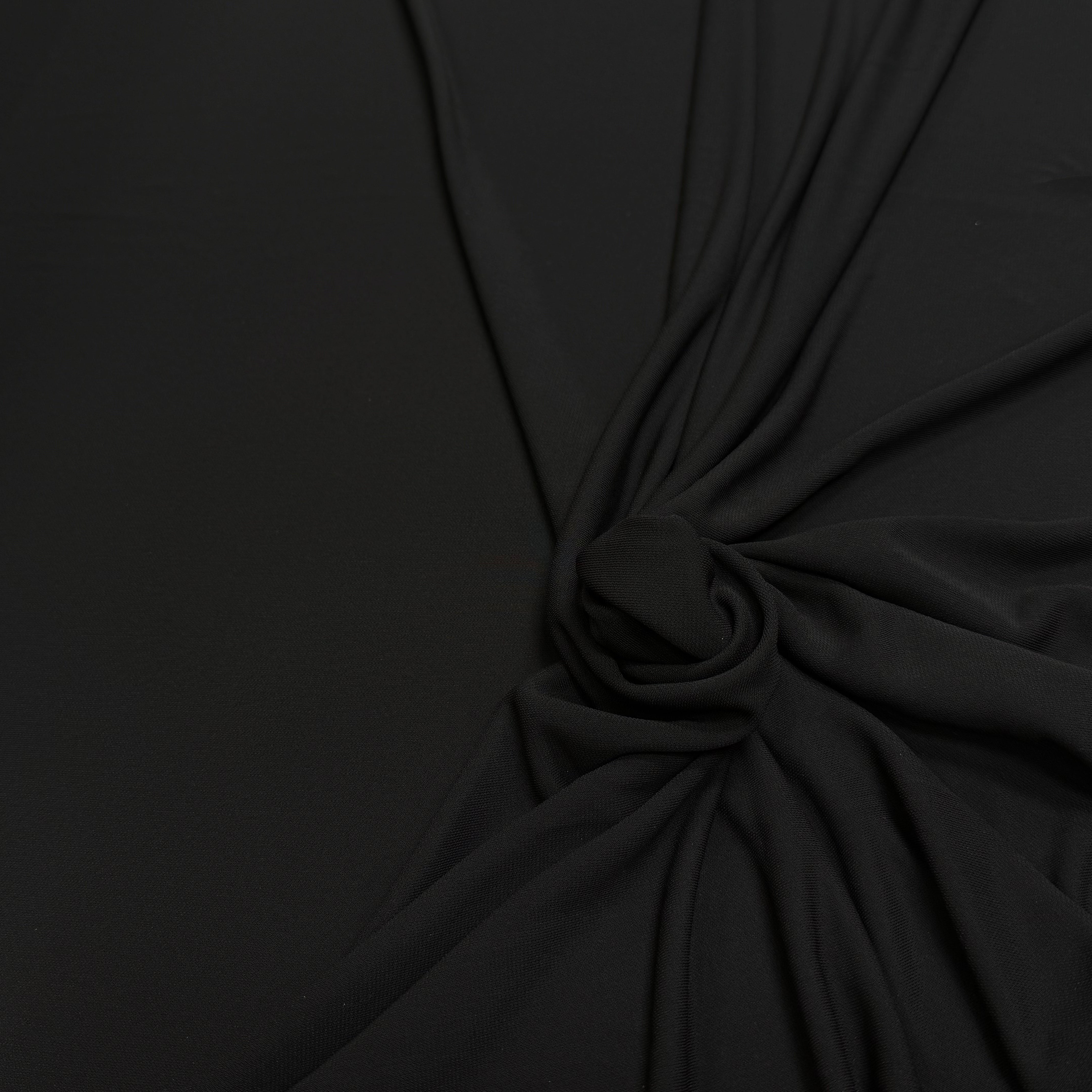 JERSEY VISCOSE ULTRA STRETCH NOIR 68% VISCOSE - My Little Coupon