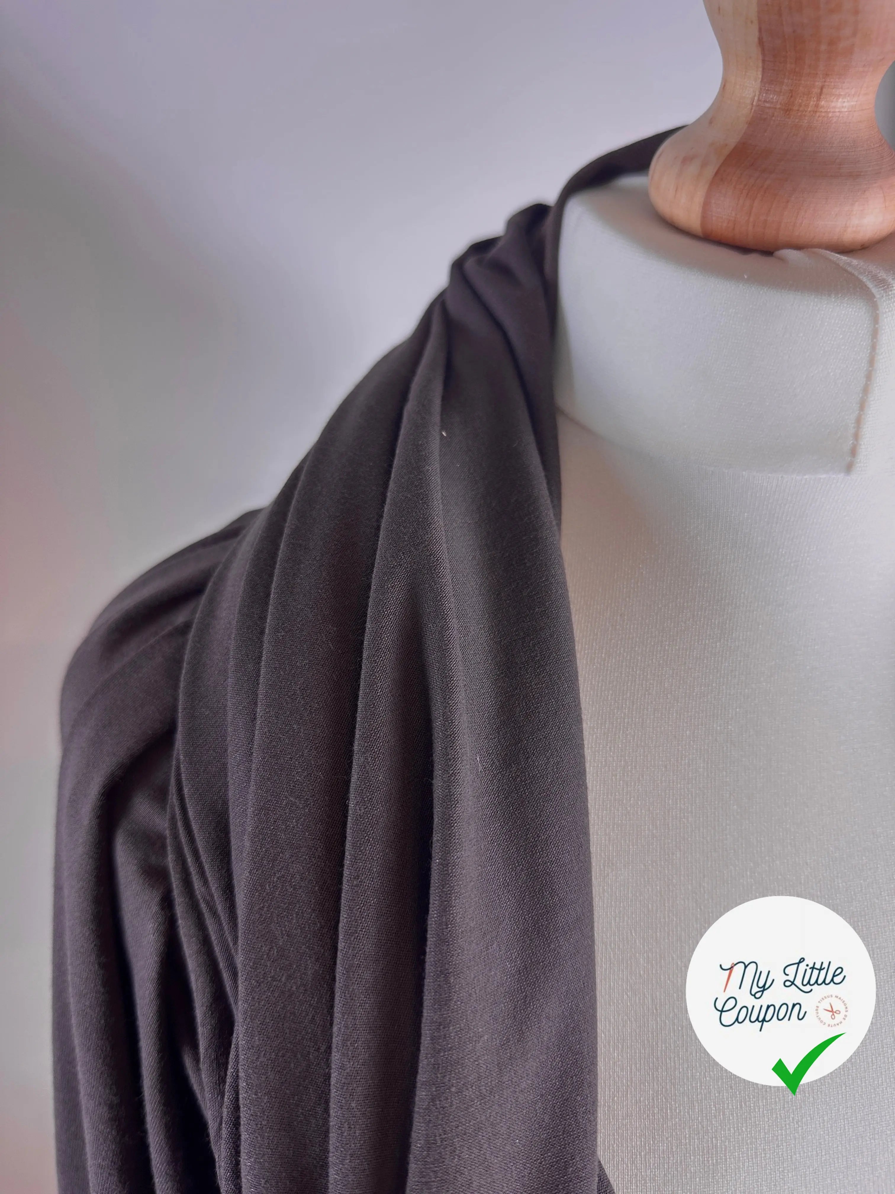 JERSEY VISCOSE UNI MARRON MLC INTERN