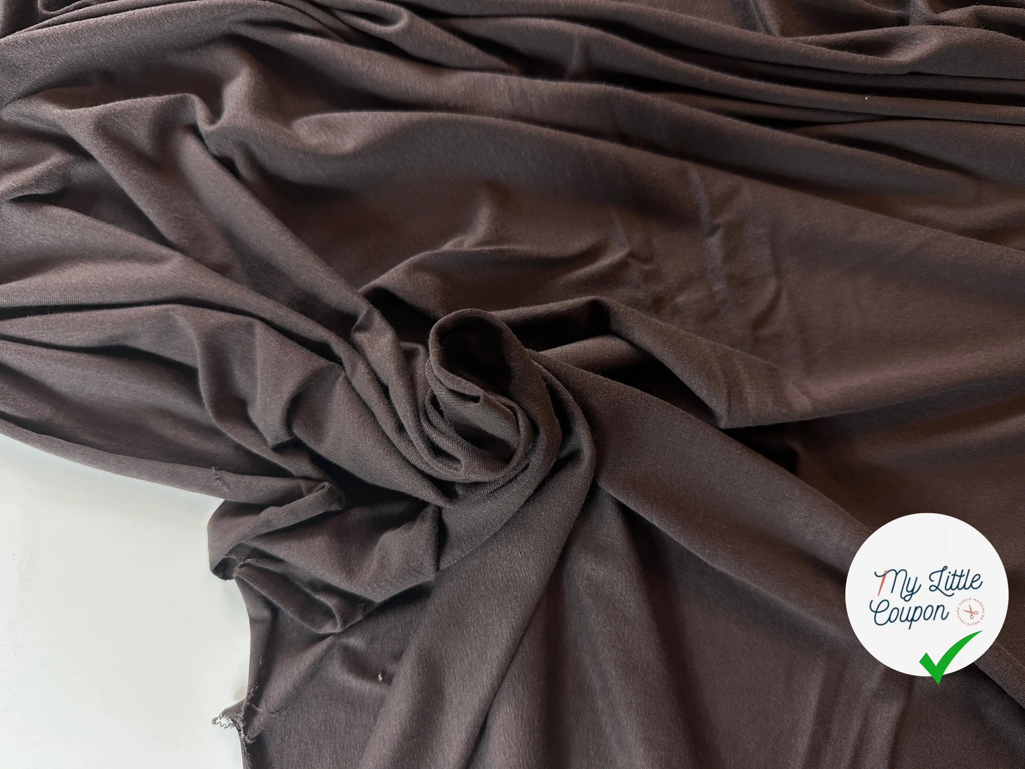 JERSEY VISCOSE UNI MARRON MLC INTERN