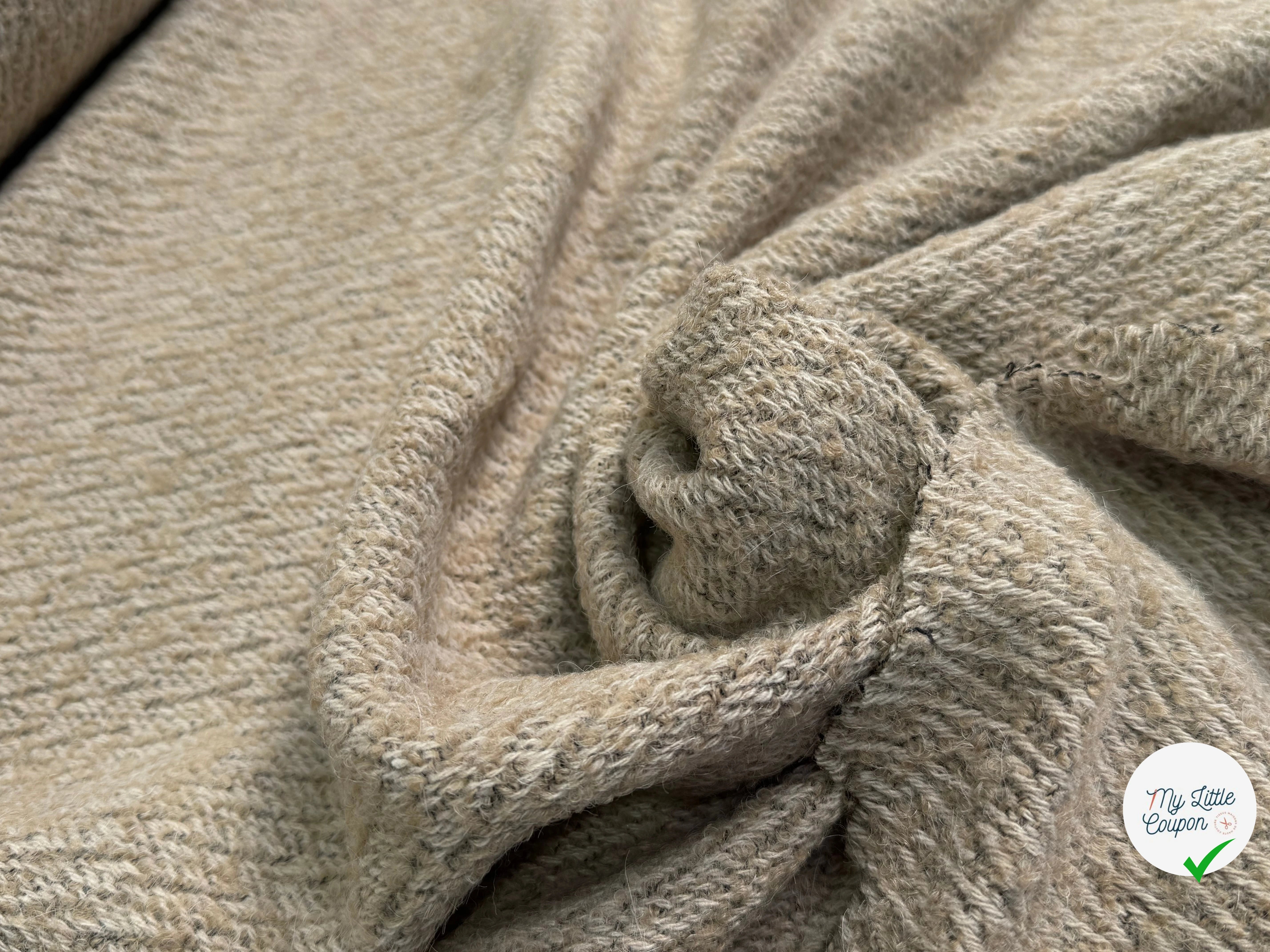 LAINAGE BOUCLETTE BEIGE - My Little Coupon