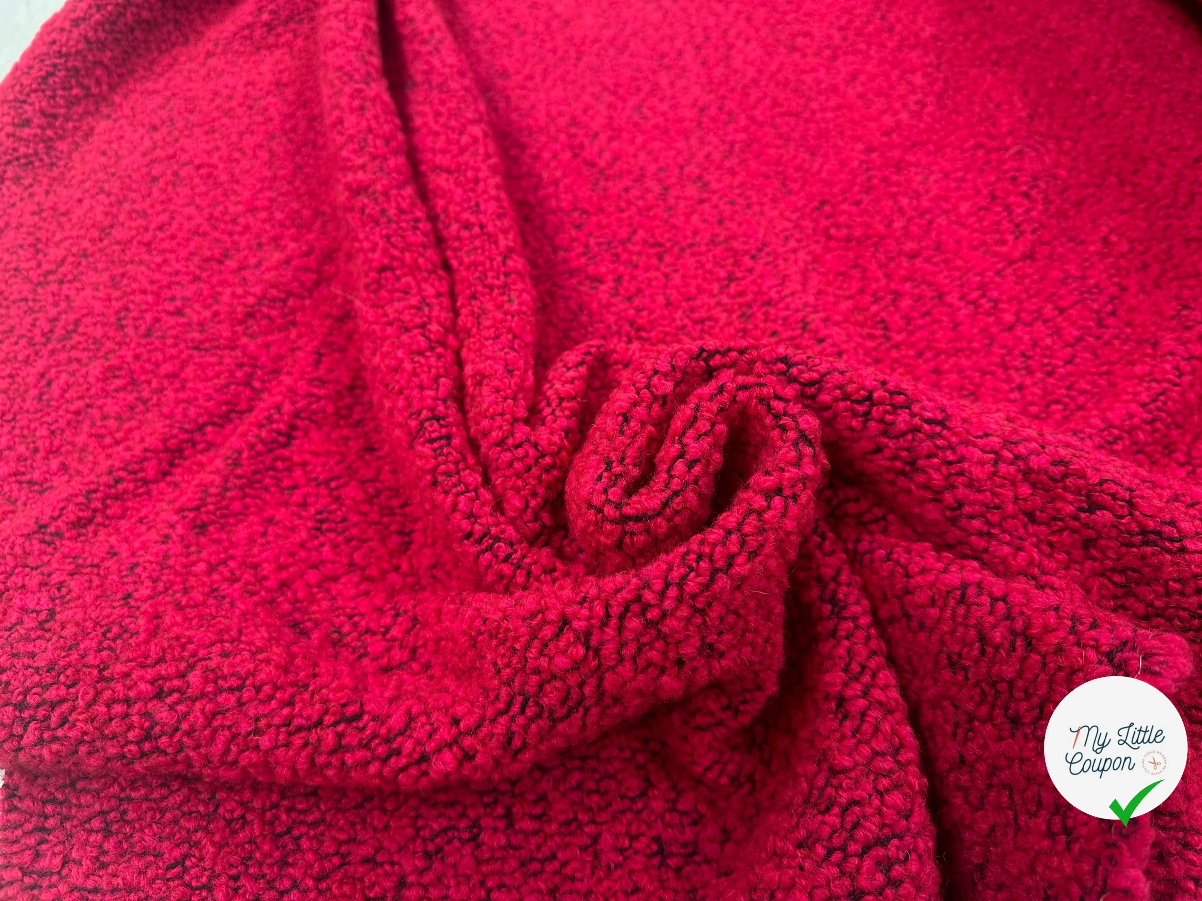 LAINAGE BOUCLETTE ROUGE - My Little Coupon