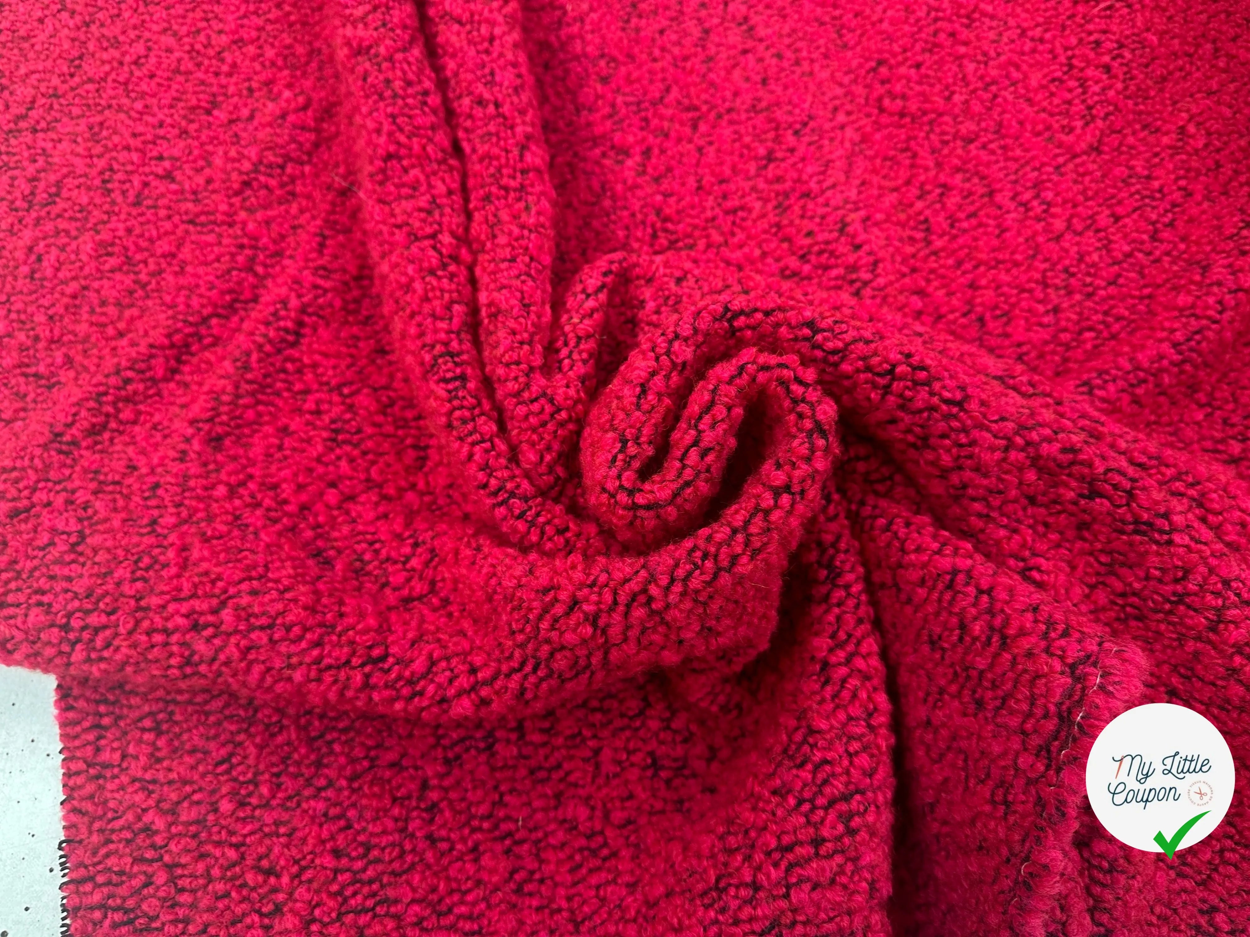 LAINAGE BOUCLETTE ROUGE - My Little Coupon